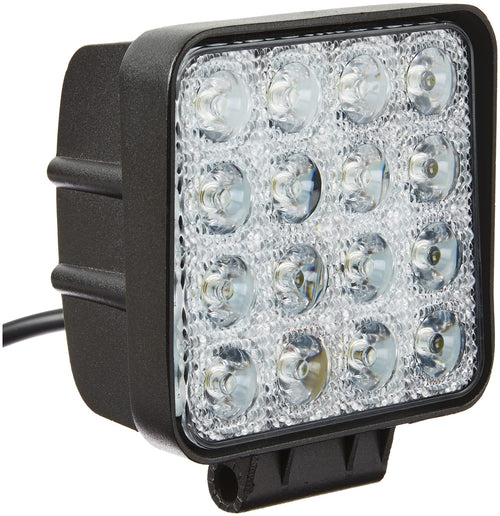 A.R.E. Lighting System Rival | 23705-81258 | 4.3" LED Square Work Light, 3000 Lumens, Construction Duty (does not come with wiring harness/switches),Black Housing/White Light
