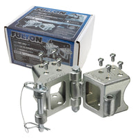 HDPB330101 Fulton Fold-Away Hinge Kit, Bolt On, 5,000 lbs. Capacity, 3 Inch x 3 Inch, Silver, Includes All mounting Hardware