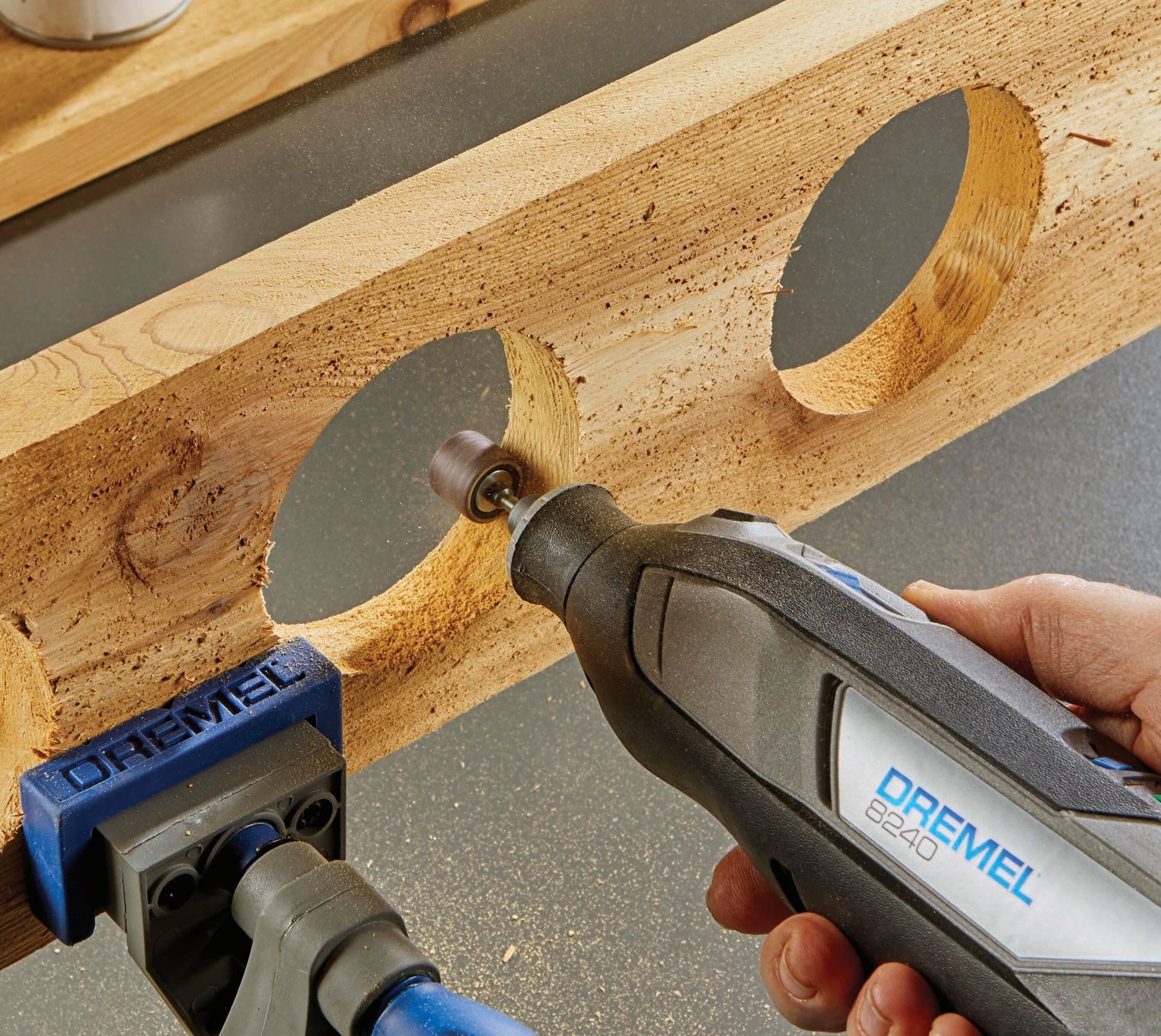 12V Cordless Rotary Tool Kit Dremel 8240-5 with Variable Speed and Comfort Grip - Includes 2AH Battery Pack, Charger, 5 Accessories, Wrench, and Tool Fabric Carry Bag