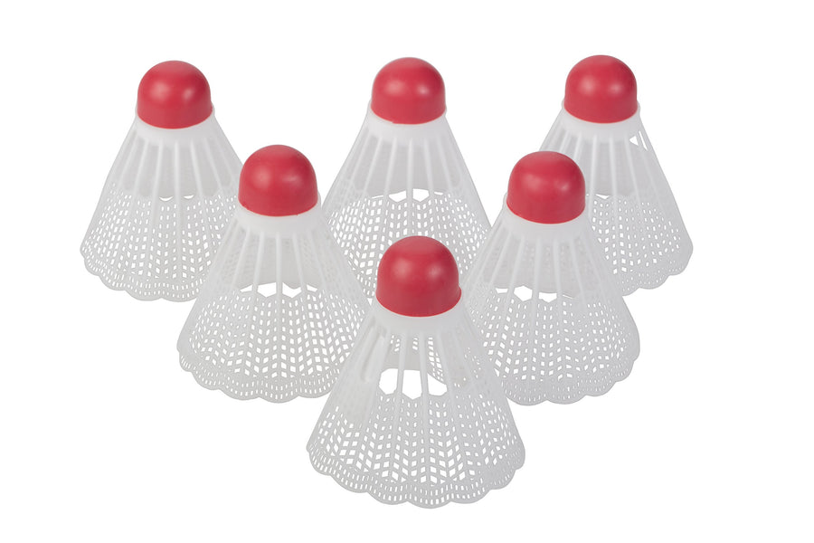 Shuttlecocks Triumph 6 Pack in White, for Recreational and Outdoor Play