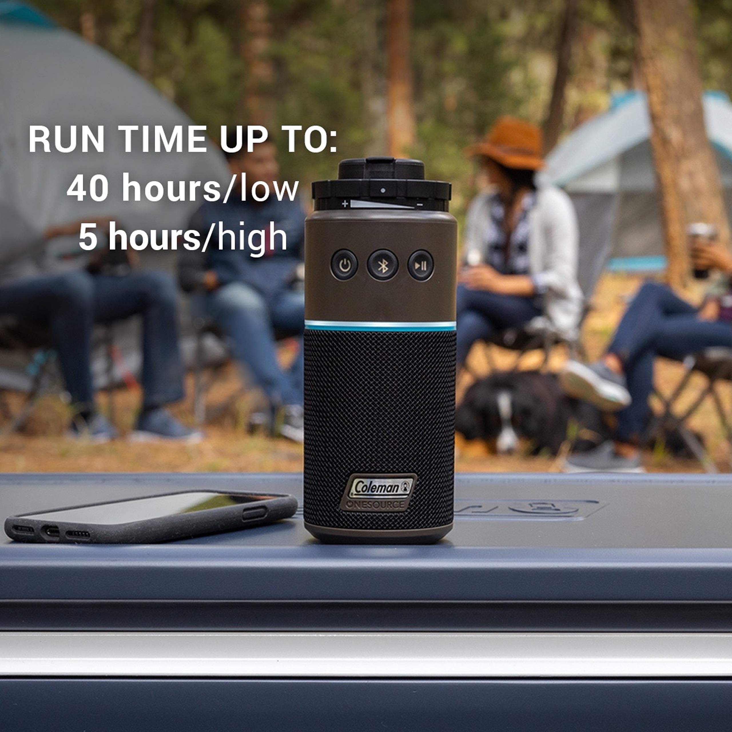 OneSource Coleman Rechargeable Camping Gear Set: Camp Shower, Cordless Vacuum, Fan, Speaker & Air Pump with Integrated Battery System