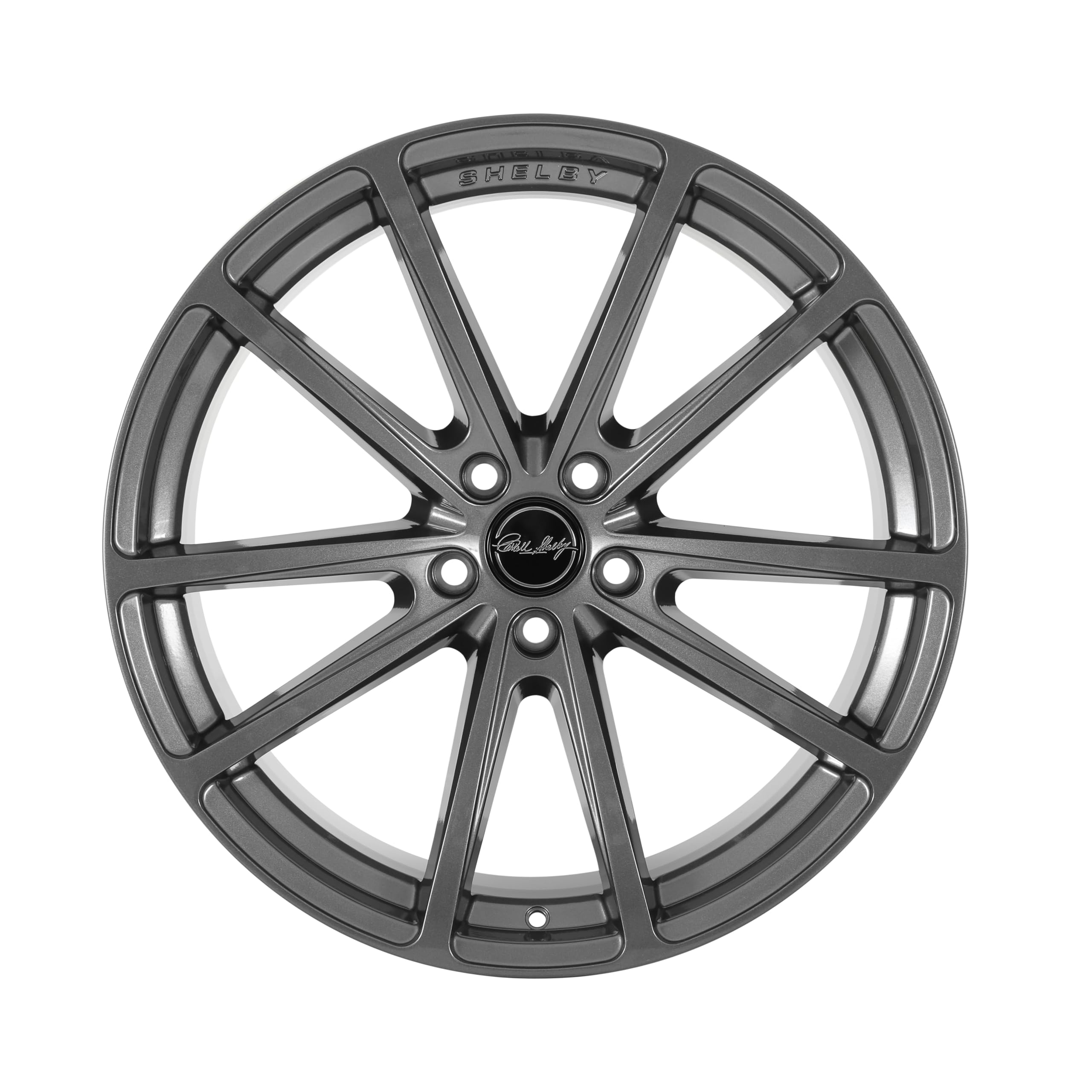 CS10-295530-G Carroll Shelby Wheels - 20 x 9.5 in. - 5 x 114.3-37mm Offset - Gunmetal