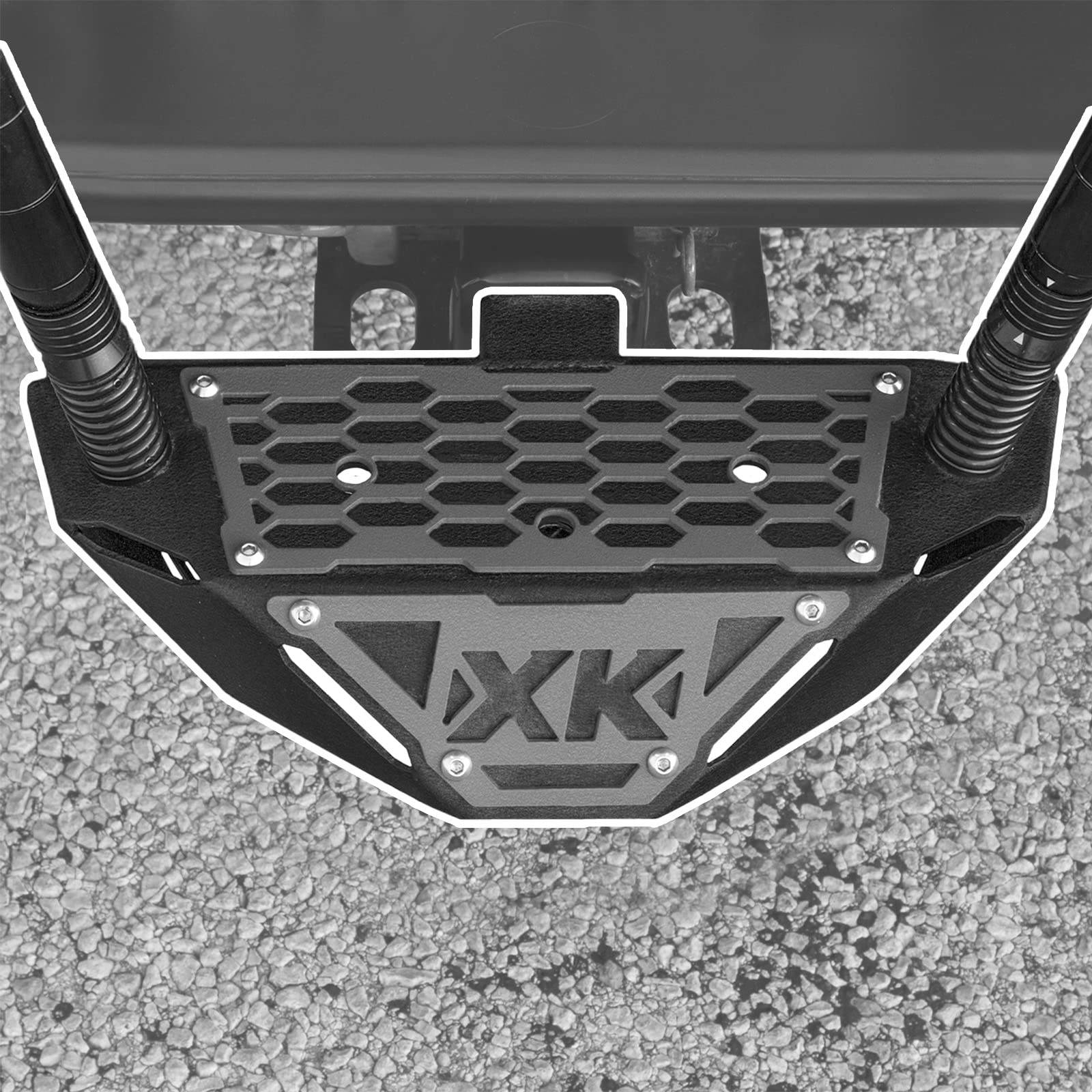 Hitch Receiver Step and Whip Plate XKGLOW
