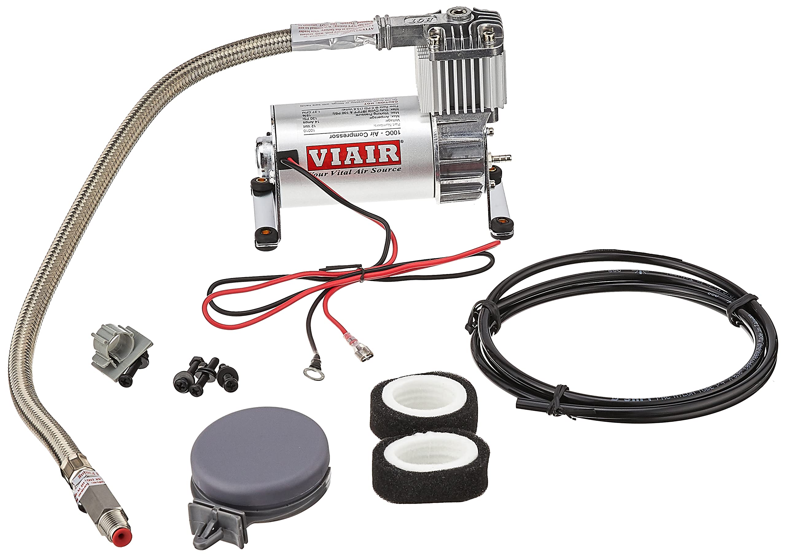 100C Viair Silver Compressor Kit, 130 PSI, 12 volt, 15% Duty Cycle, CE, IP54