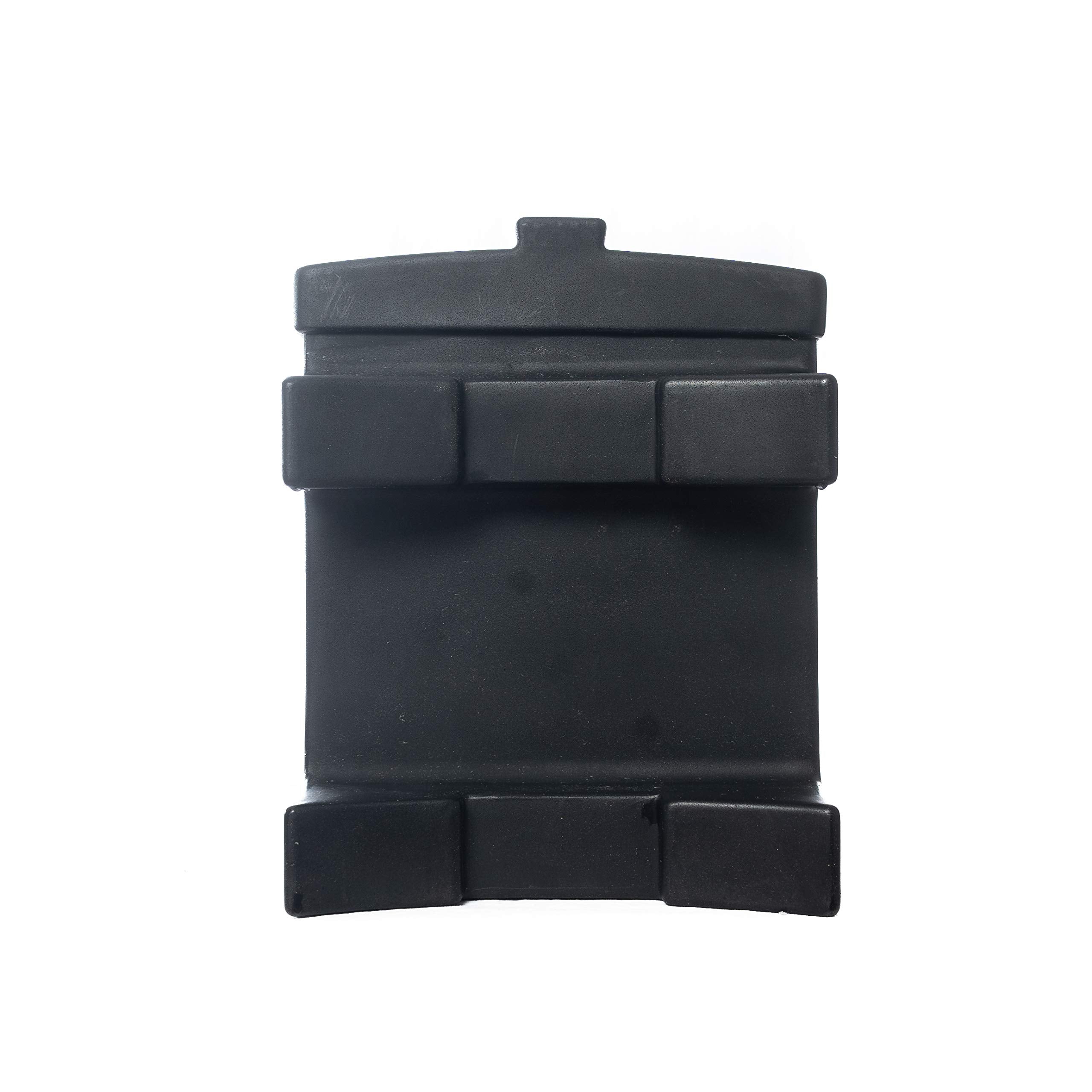 Block Holder Capsule Feeders for 20-25 lb Salt, Mineral, and Attractant Blocks with Mounting Straps, Black