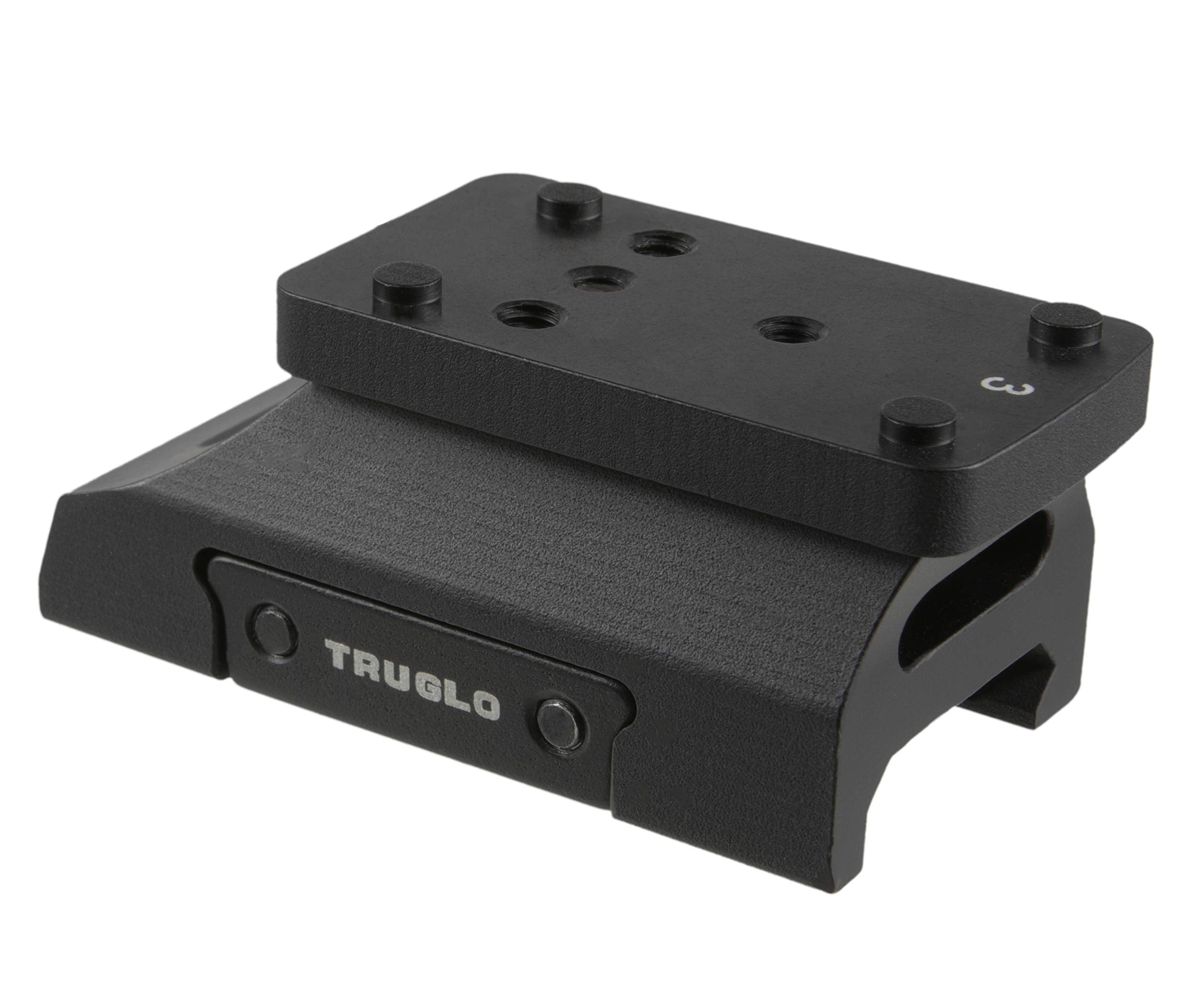 TRUGLO Tactical Universal Hunting Shooting Versatile Lightweight Durable Aluminum Picatinny Style Red-Dot Sight Riser | Mount Adadapter Plates Included