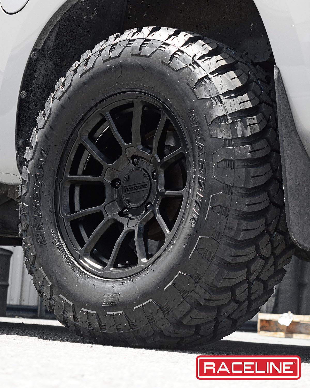 950B Raceline Wheels GAUGE Satin Black Wheel (18 x 9. inches /8 x 170 mm, 18 mm Offset)