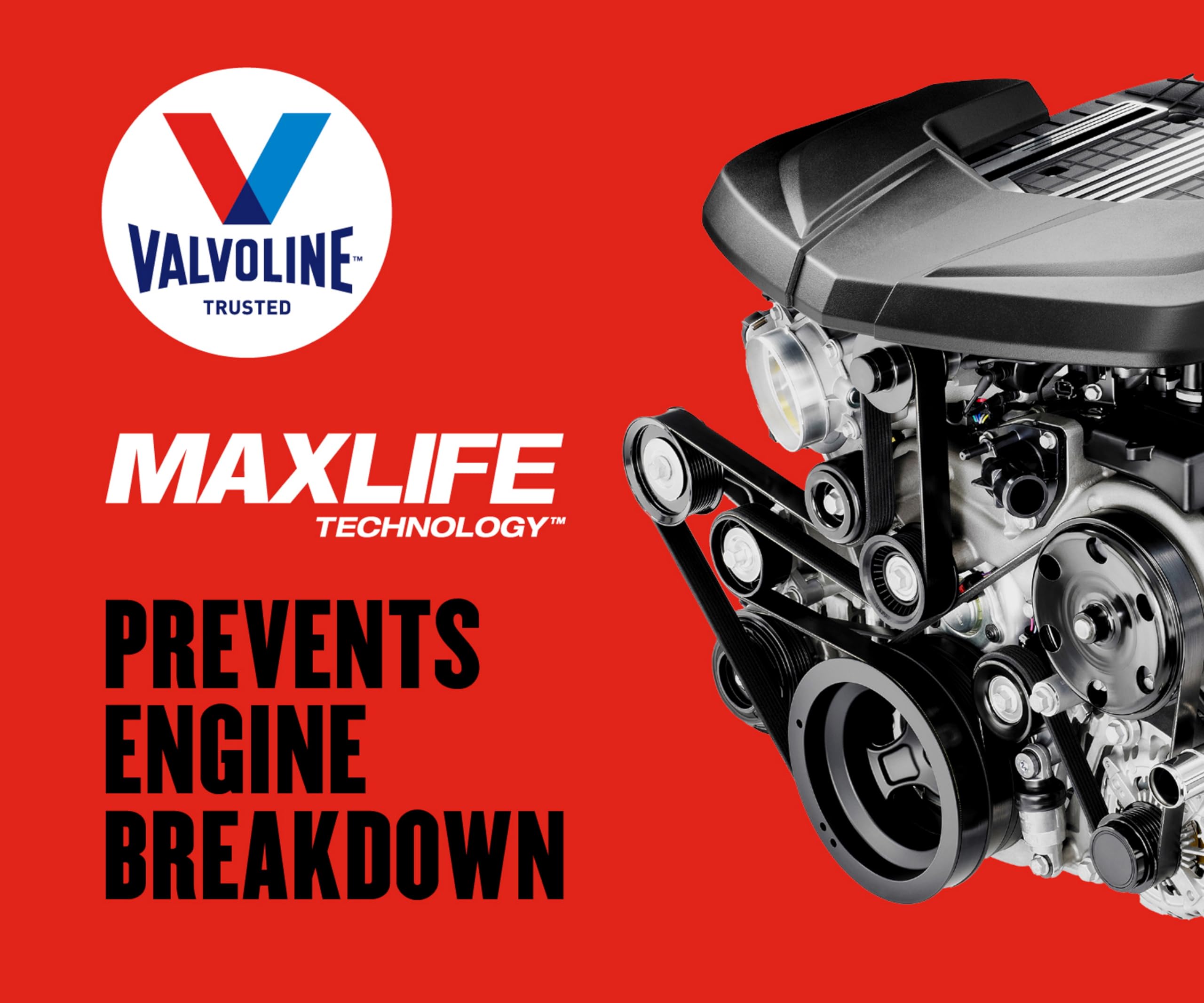 Valvoline with MaxLife Technology High Mileage 10W-40 Synthetic Blend Motor Oil 1 Quart