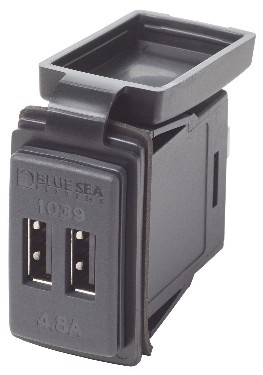 Dual USB Charger Blue Sea Systems 12/24V
