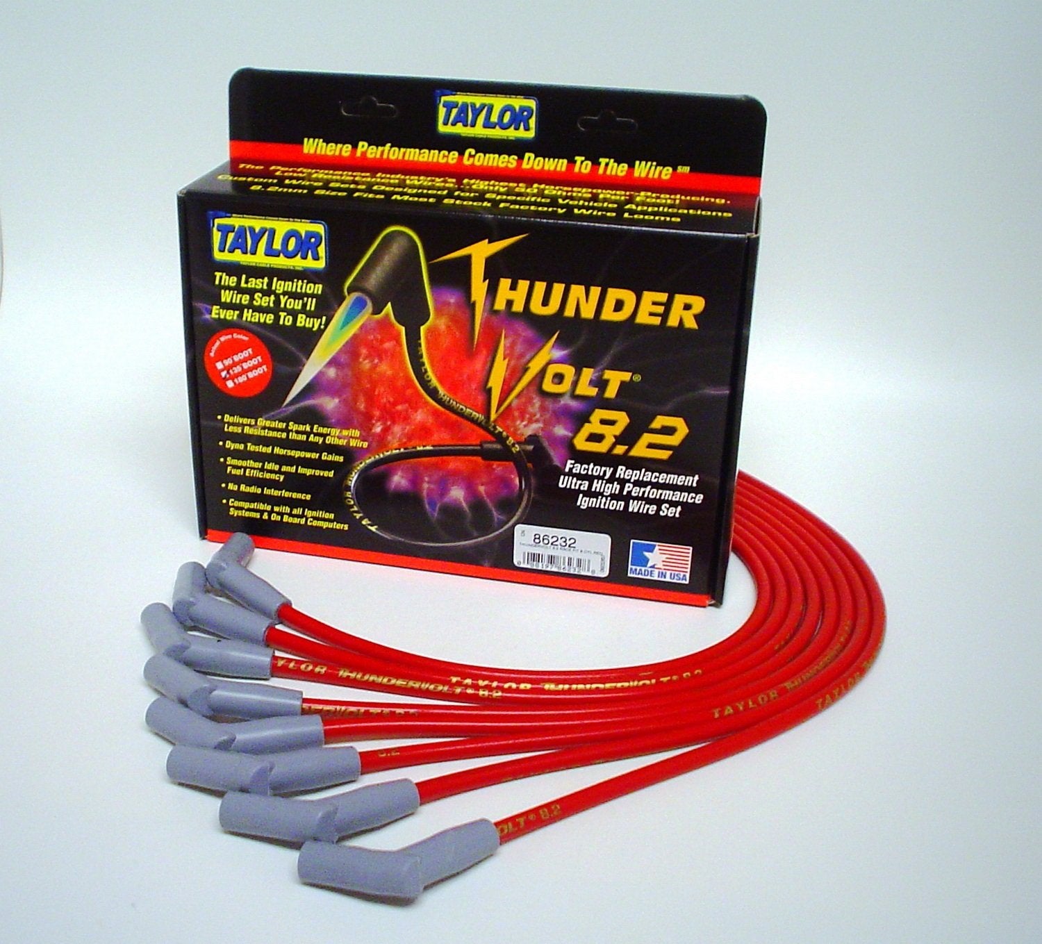 Thundervolt Taylor Cable 86232 8.2 race fit 8 cyl red