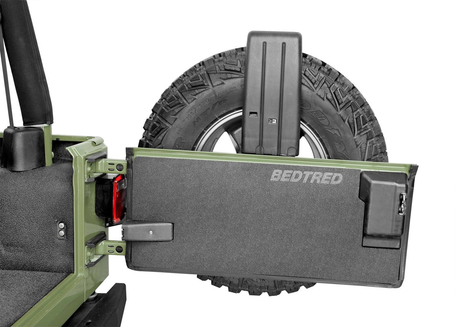 Jeep BedRug Kit - BedTred BTTJ97R fits 97-06 TJ 97-06 REAR 4PC CARGO KIT (INCLUDES TAILGATE)