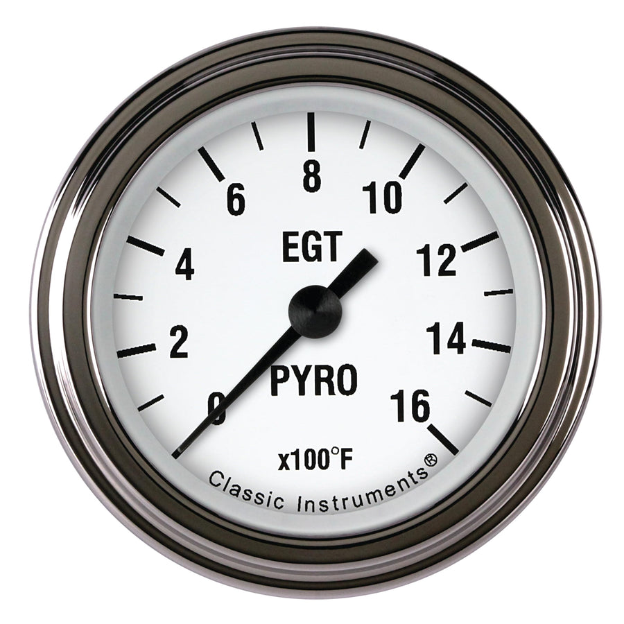 White Hot Classic Instruments 2-1/8" Exhaust Gas Temperature Gauge WH198SLF