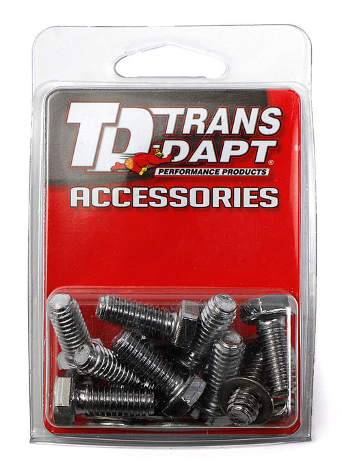 DIFF COVER BOLT SET TRANS-DAPT PERFORMANCE FOR GM 10 BOLT & DANA 44 CHROME COVER (9227)
