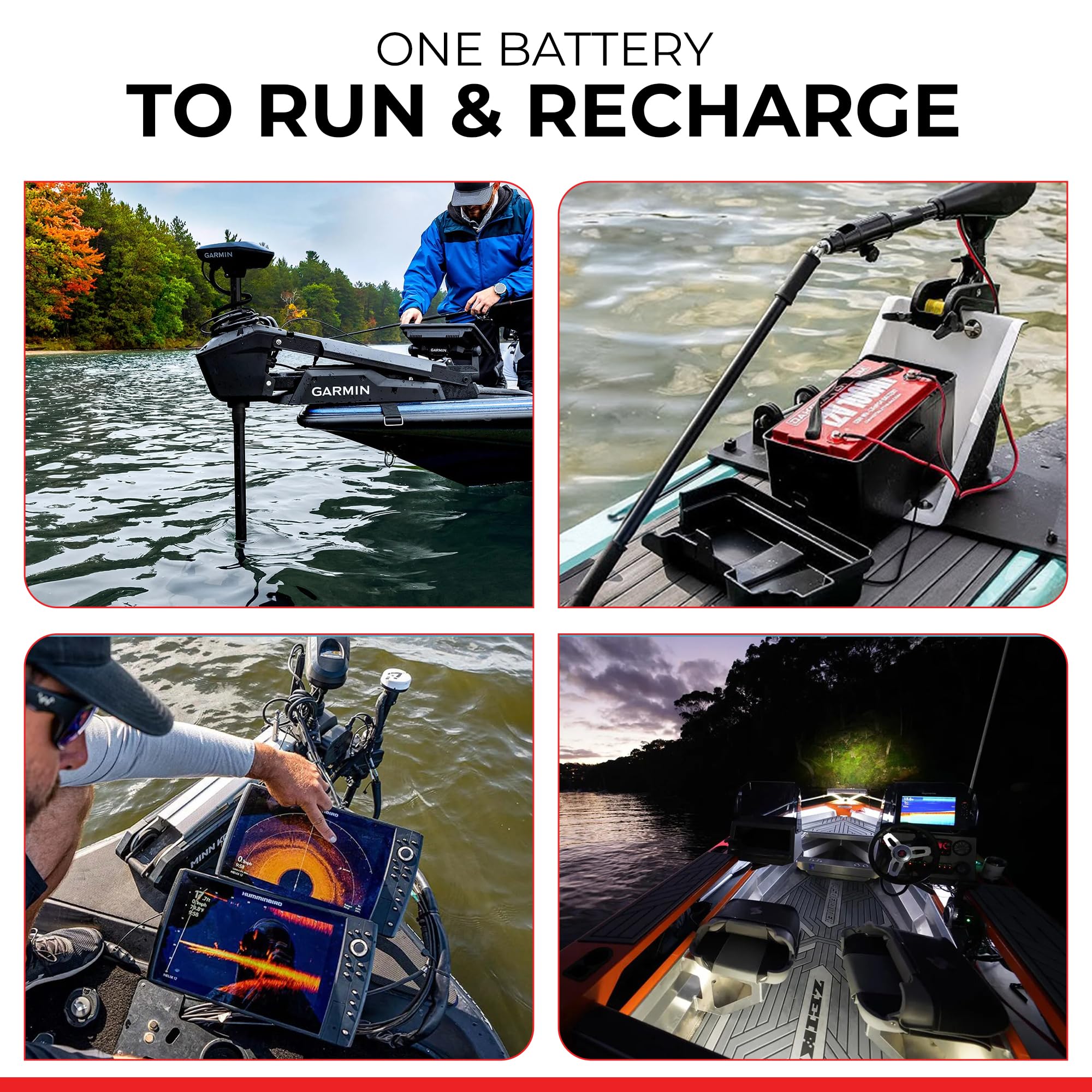 12V Connect-Ease Trolling Motor Wire Connection Kit with On-Board Charger Leads Included RCE12VBCHK | Lithium Compatible | Quick Connect Wire Connectors | Marine and Outdoor Use | Battery Not Included