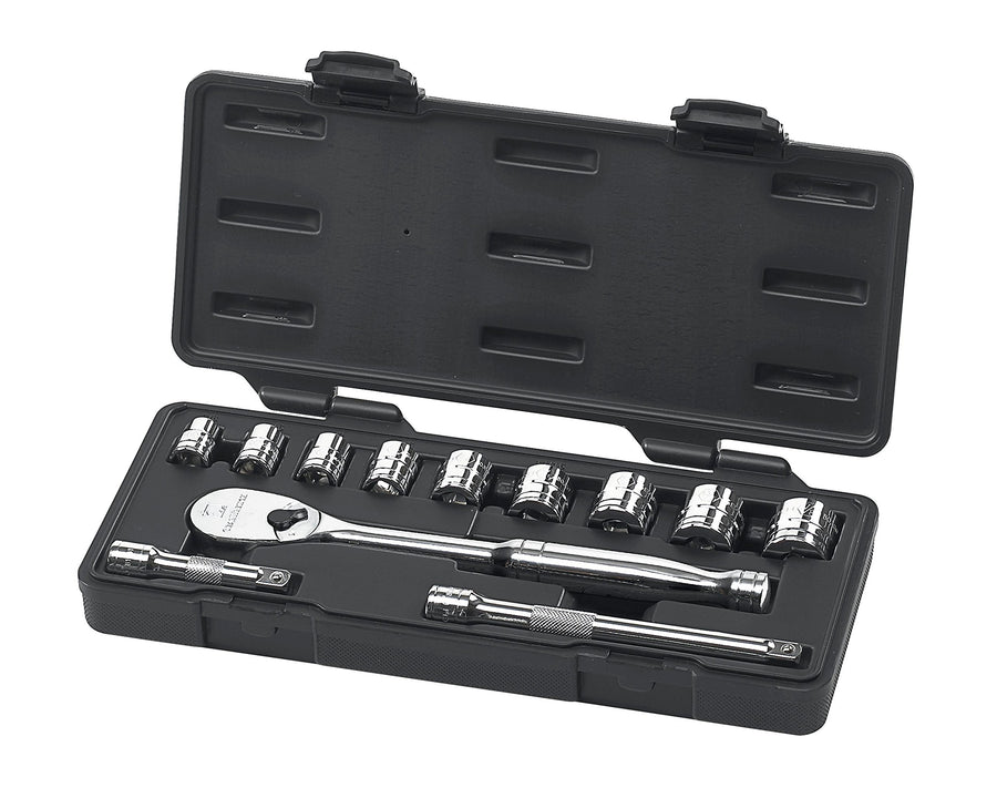 12 Pc. GEARWRENCH 3/8" Drive 6 Pt. Standard Mechanics Tool Set, SAE - 80556