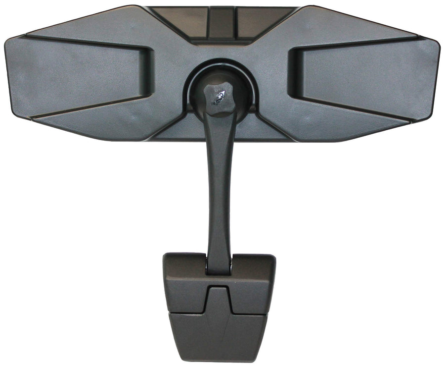 Black CIPA Vision 180 Degree Marine Mirror with Deluxe Cast Aluminum Cup Mounting Bracket