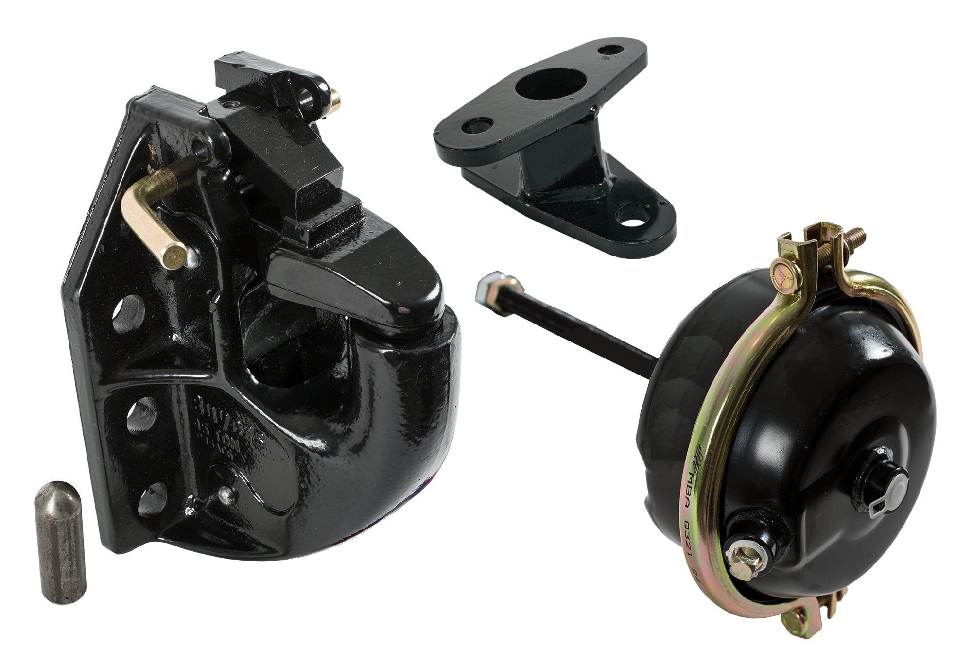 Pintle Hook Buyers Products P45AC6K 45 Ton Air Compensated, 6-Hole Mount With Brake Chamber Bracket