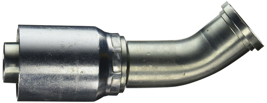 GlobalSpiral Series Gates MAX Pressure Couplings, Code 62 O-Ring Flange Heavy, 45 Degree Bent Tube, 2" ID