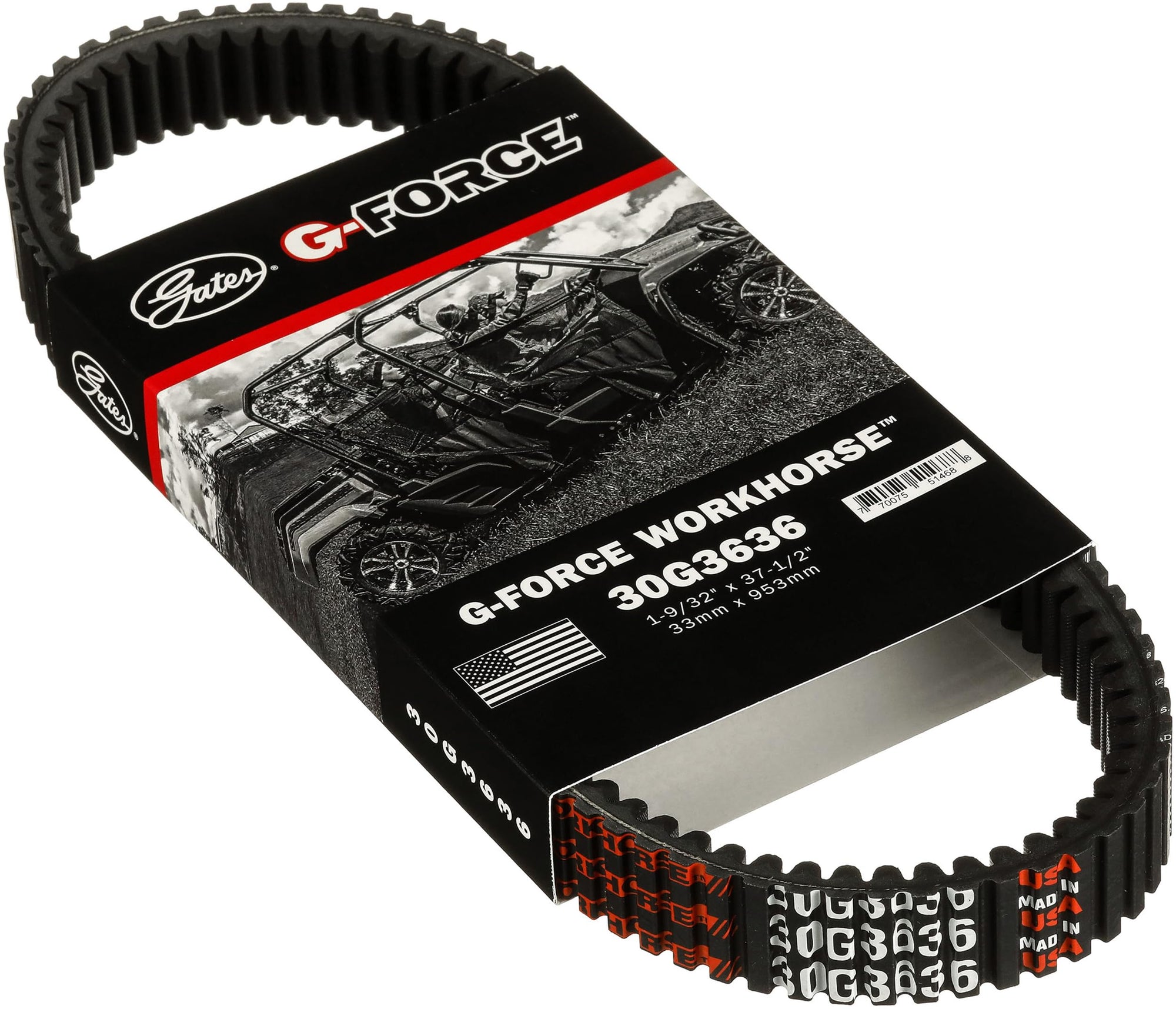Continuously Variable Transmission (CVT) G-Force Belt