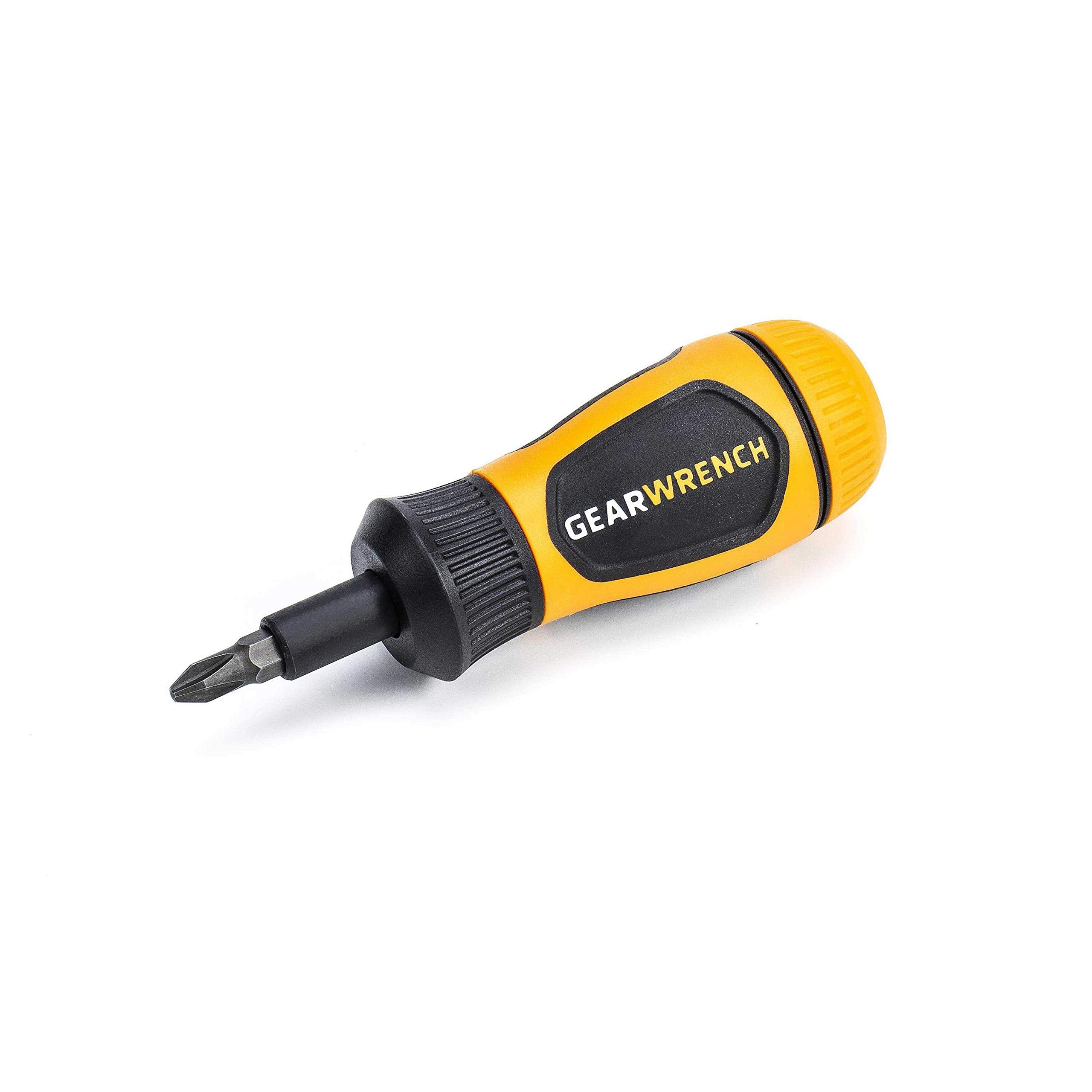6-in-1 GEARWRENCH Stubby Ratcheting Multi-Bit Driver - 80061R
