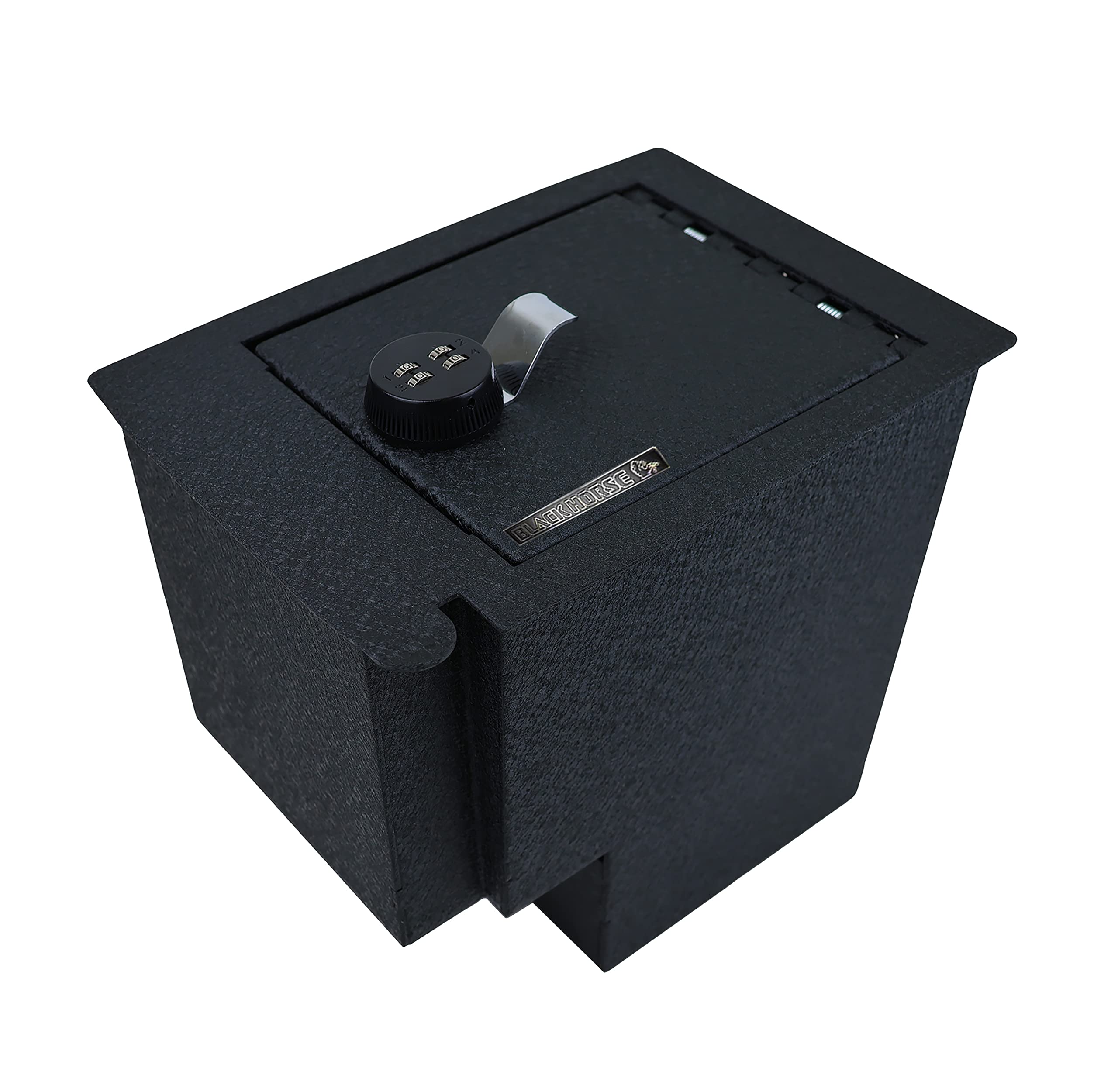 Black Horse Off Road Gun Box Organizer Center Console Safe Black, with 4-Digit Combo Lock Compatible with 2010-2023 Toyota 4Runner-AST4