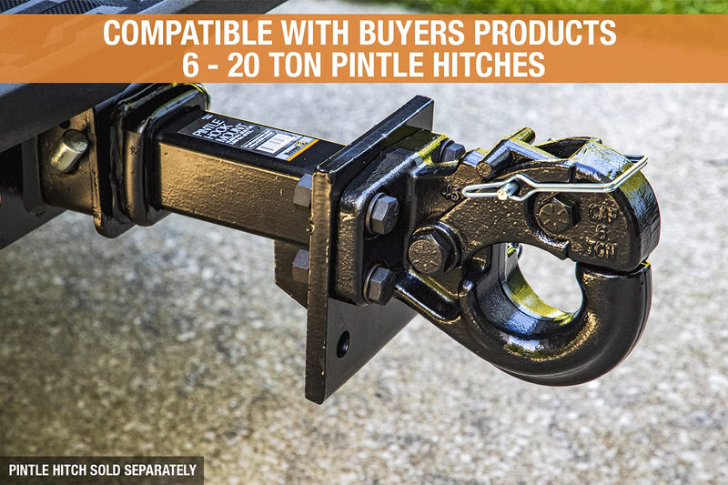 PM105 Buyers Products Pintle Hook Mount – 2 Position Adjustable Trailer Hitch Receiver for 2 Inch Trucks, 15,000 lb MGTW – Heavy-Duty Tow Hitch, 3,000 MVL Rated, 10.25"