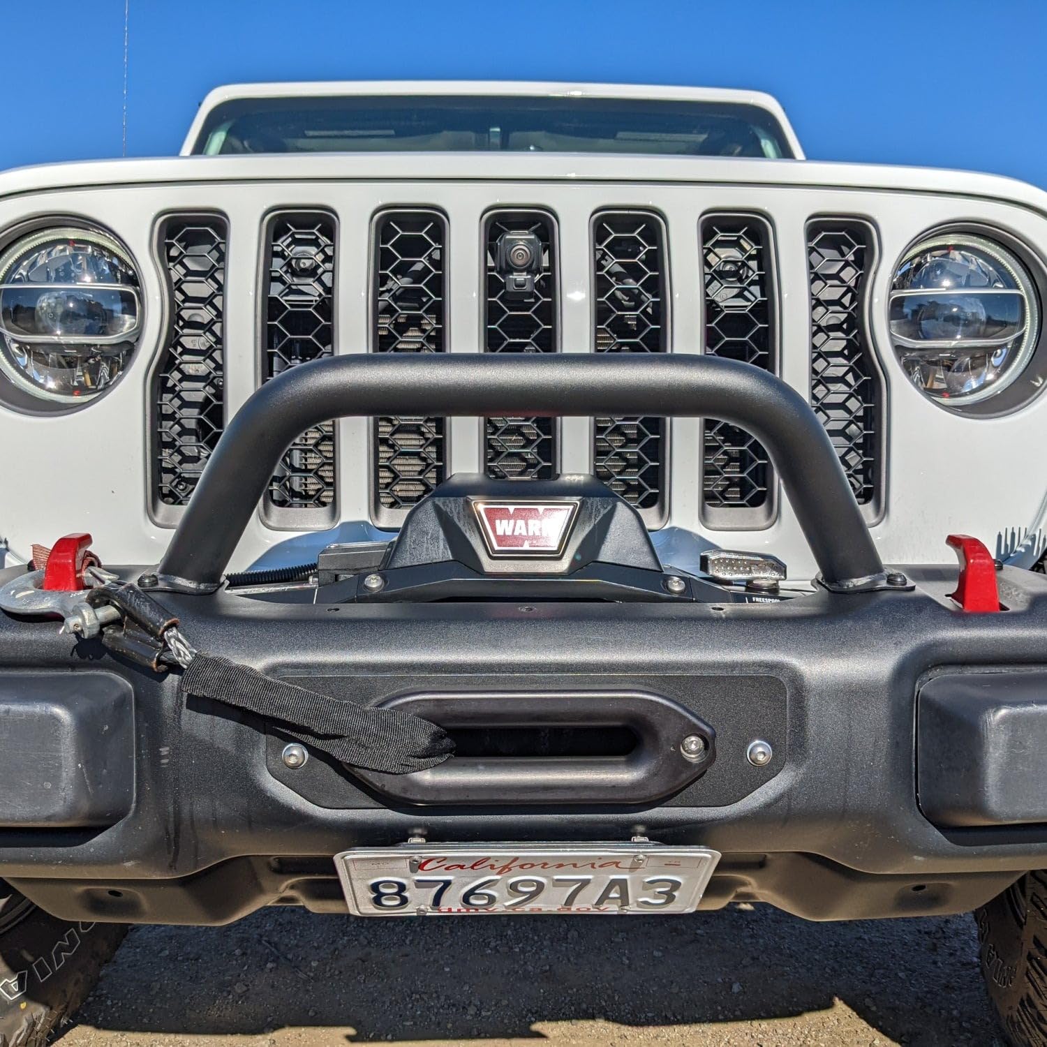 Front Steel Bumper Mid Hoop Grimm Offroad for Jeep Wrangler JL/JLU & Gladiator w/Rubicon Front Bumper