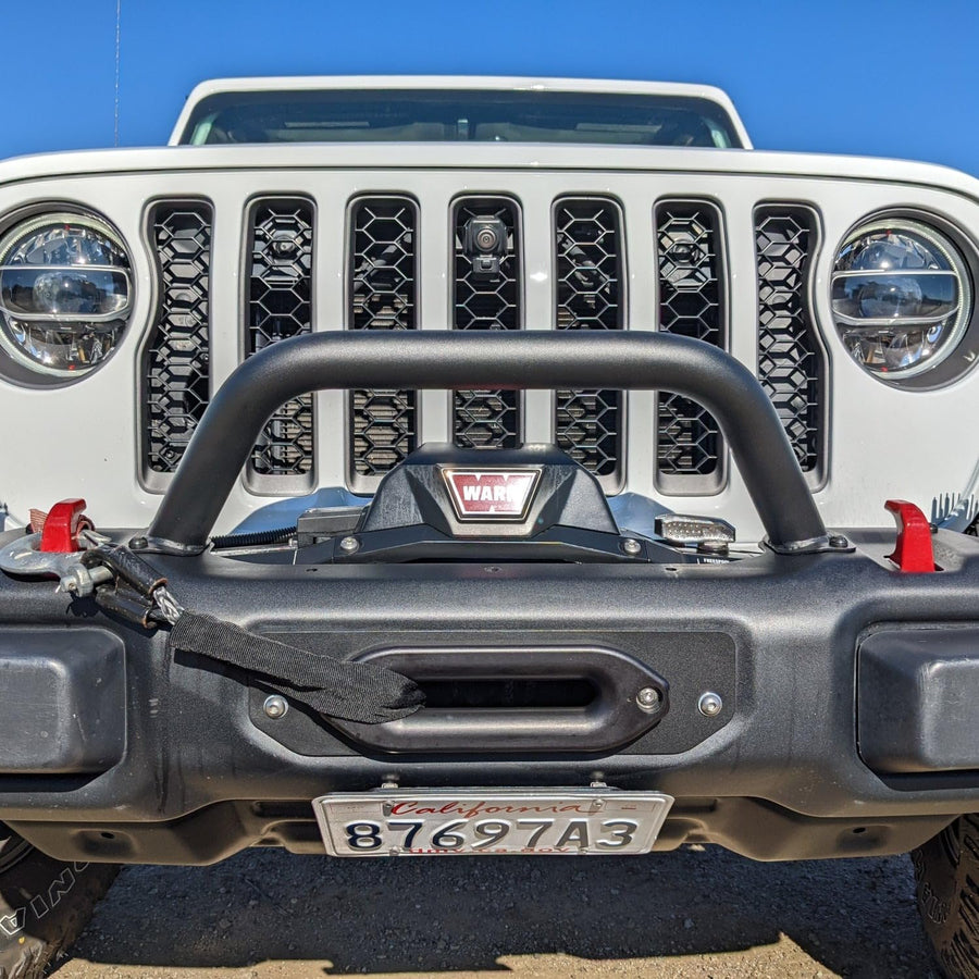 Front Steel Bumper Mid Hoop Grimm Offroad for Jeep Wrangler JL/JLU & Gladiator w/Rubicon Front Bumper