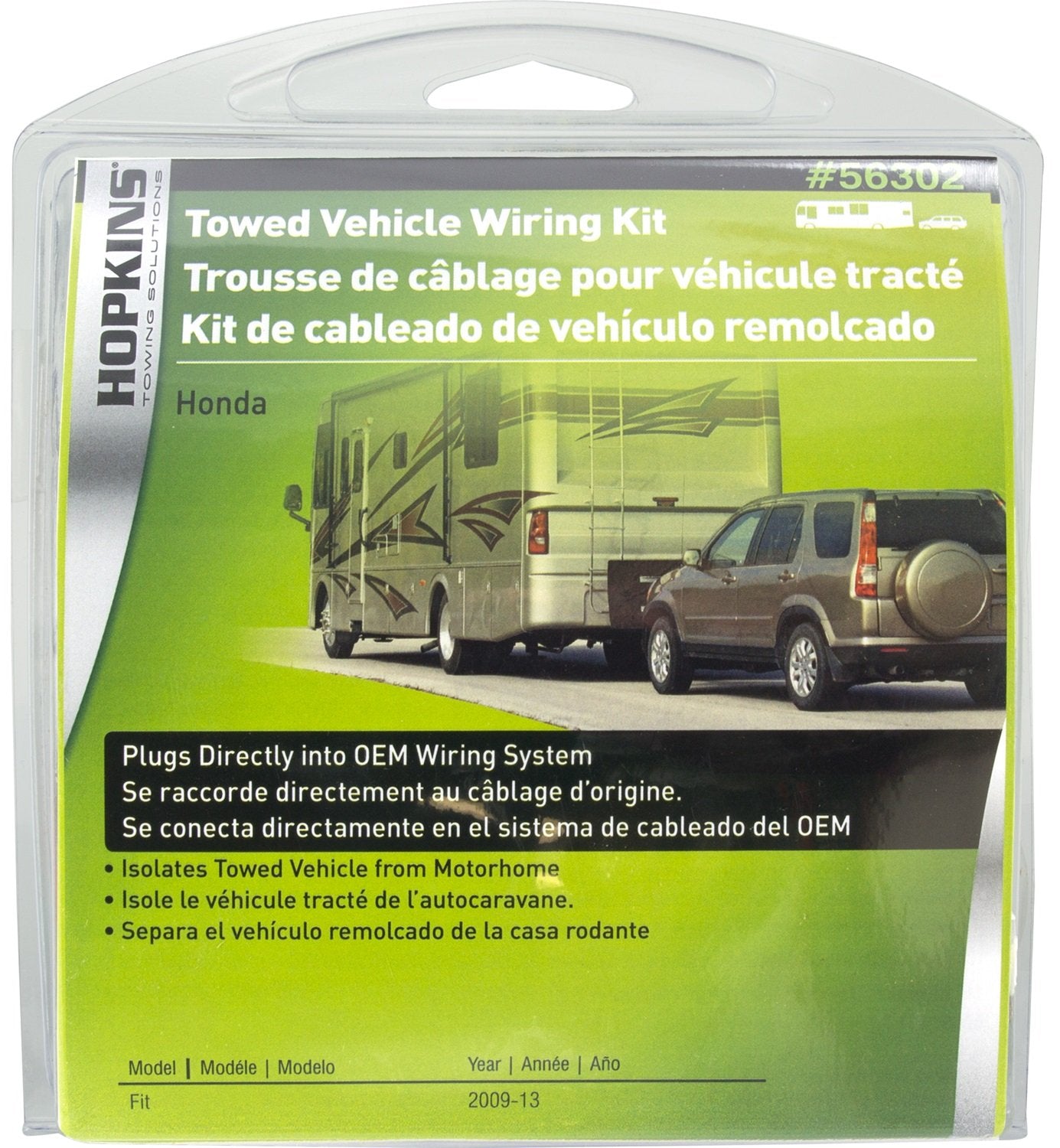 Plug-In Hopkins Towing Solutions Simple Towed Vehicle Wiring Kit 56302