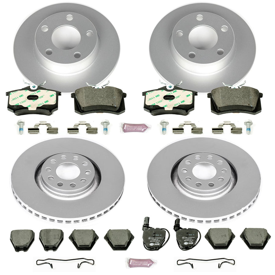 Euro-Stop Power Stop Brake Kit Front and Rear For Audi A6 Quattro 2000-2001 [Model Specific]