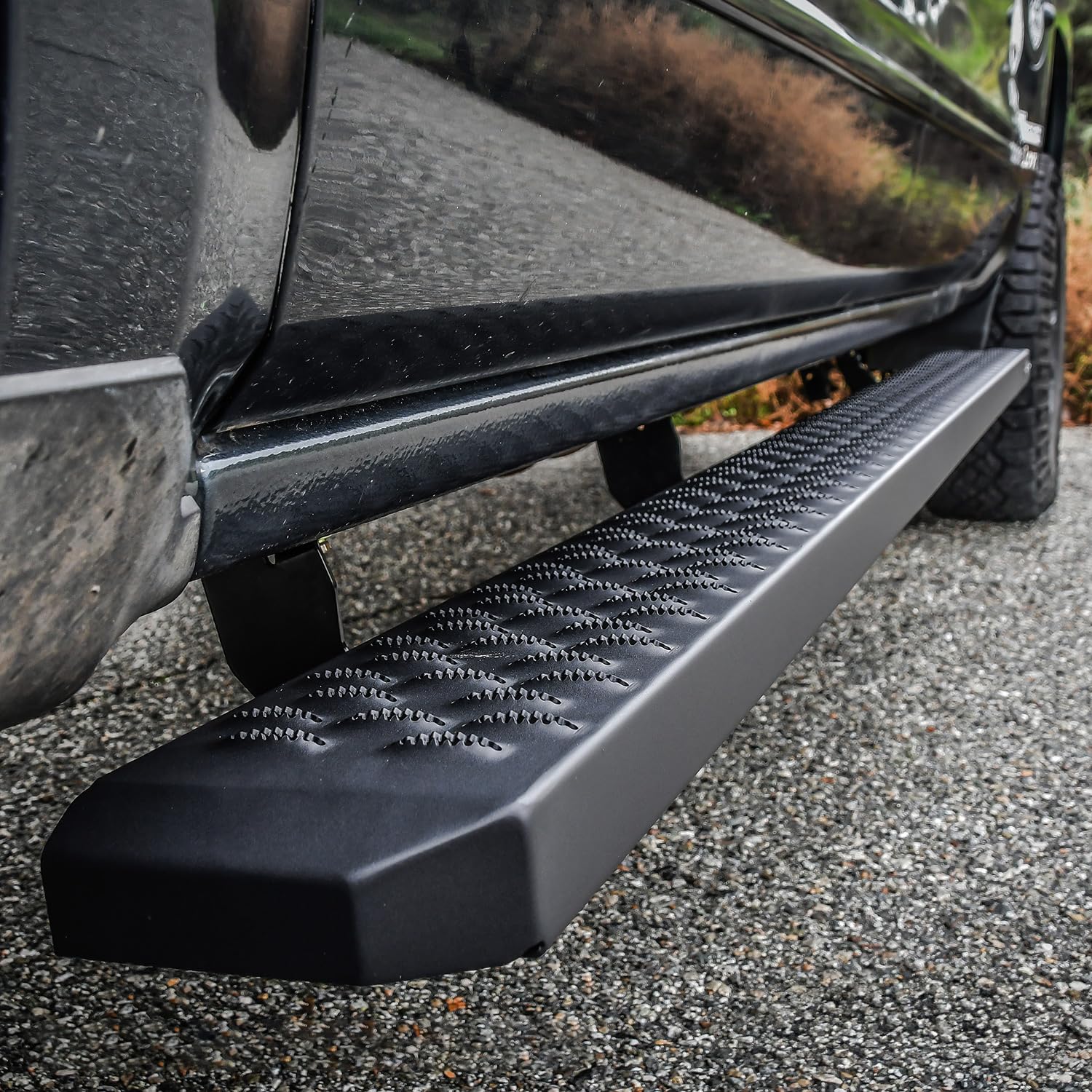 27-74755 Westin Textured Black Grate Steps Running Boards 86 inches Textured Black Running Boards