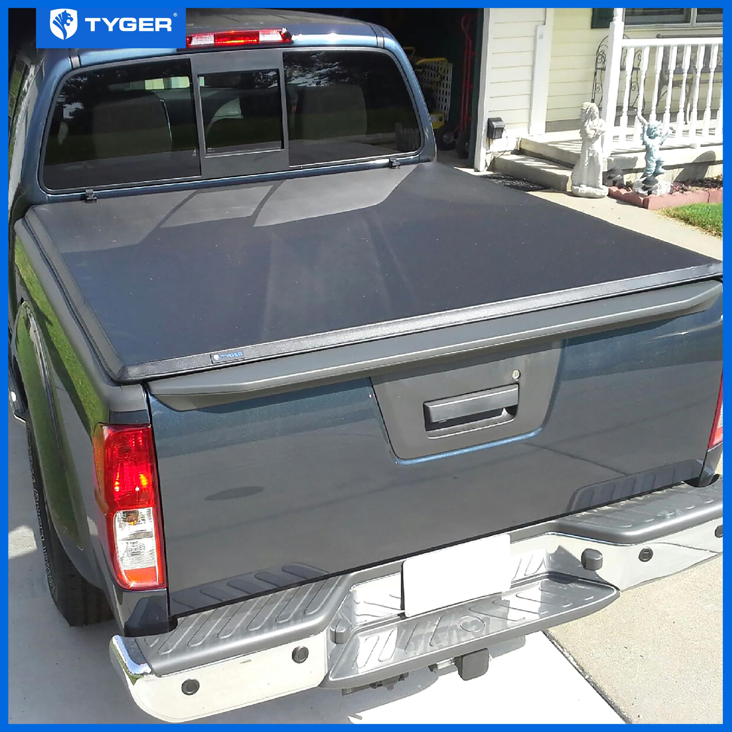 Tyger Auto T3 Soft Tri-fold Tonneau Cover Truck Bed Compatible with 2005-2021 Nissan Frontier; 2009-2012 Suzuki Equator | 5' (59") Bed | TG-BC3N1028