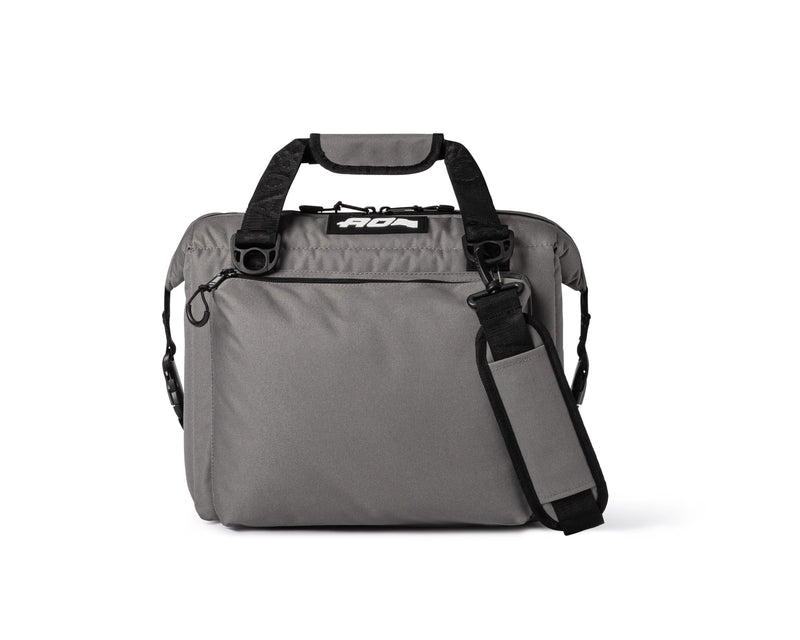 Caravan AO Coolers Canvas Soft Cooler with High-Density Insulation, Oversized Storage Pockets, Charcoal, 12-Can