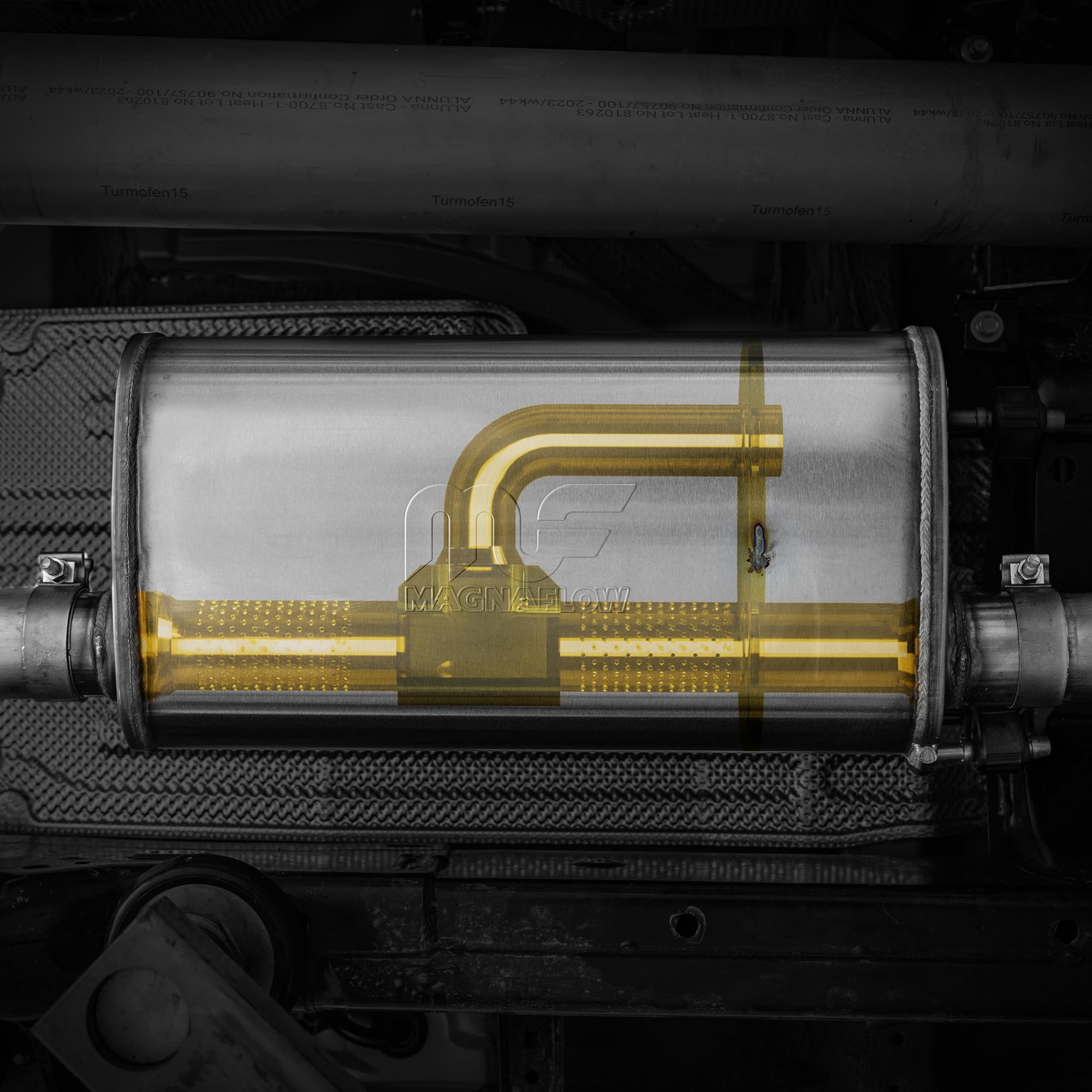 Performance Exhaust System MagnaFlow 19678: Cat-Back, Overland Series, For 2024-2025 Toyota Tacoma 2.4L, Includes High Clearance Exhaust Tip and 4” Black Chrome Tip
