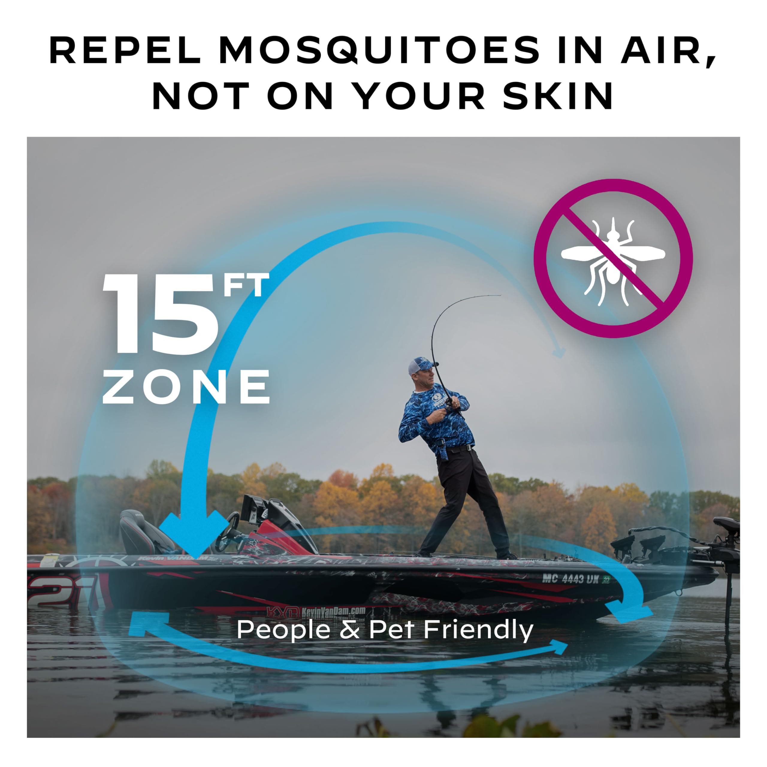 Mosquito Thermacell Portable Repeller Bundle Mossy Oak; Fishing Edition; Includes 12-Hour Refill, Belt Clip & Multipurpose Clamp; 15 Foot Zone of Protection; Mosquito Repellent for Outdoor Adventure