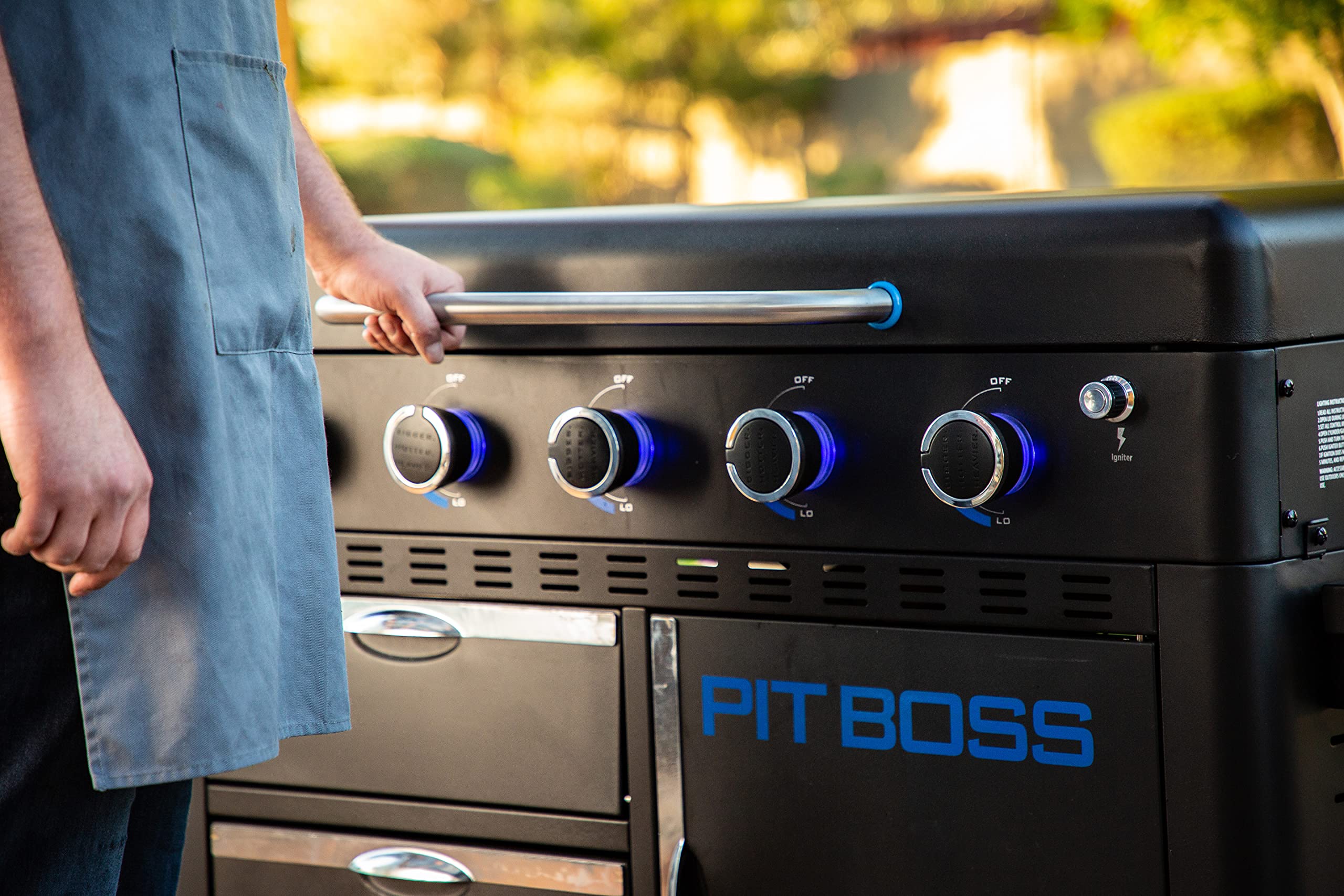 5 Burner Pit Boss PB5BGD2 Gas Griddle, Black