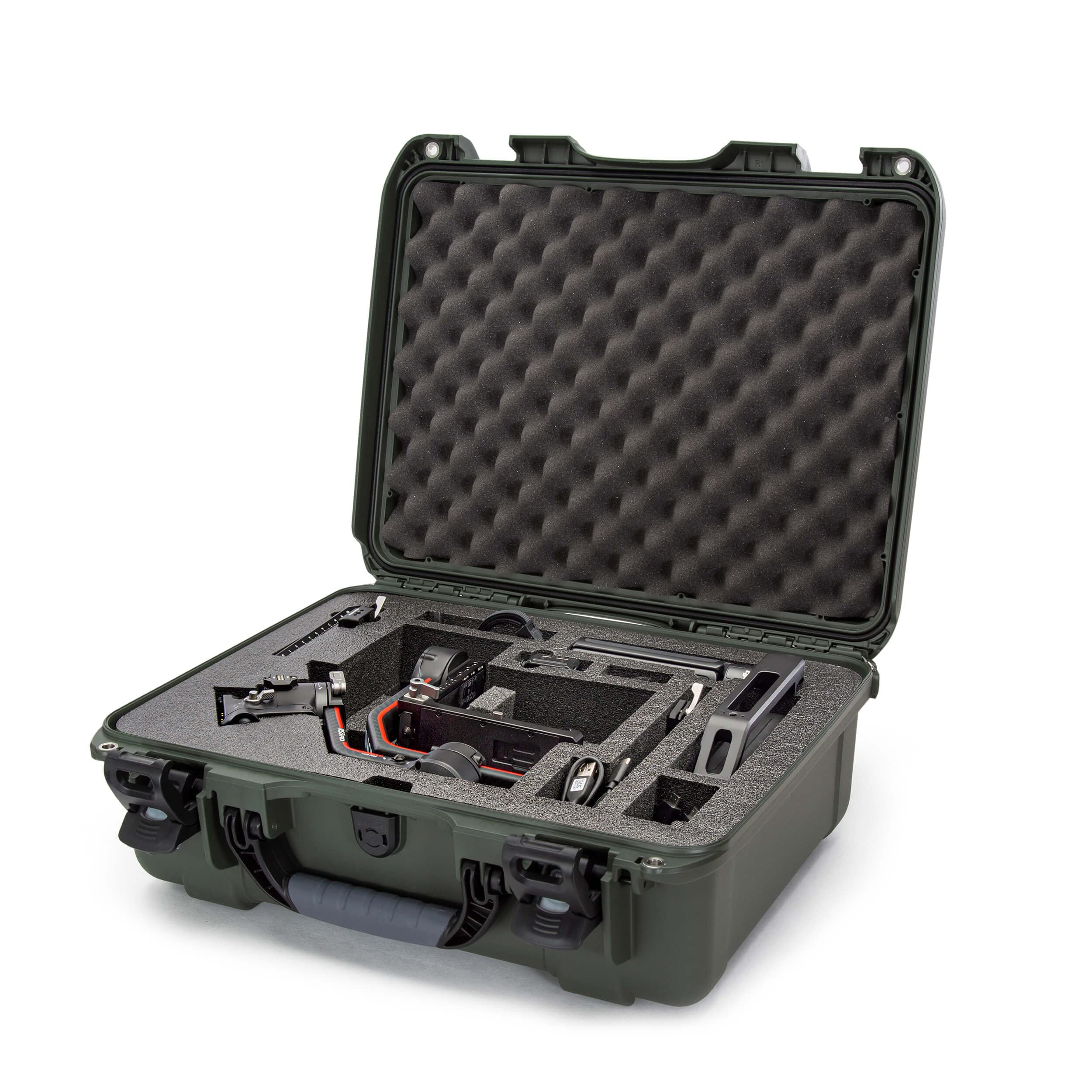 Waterproof Nanuk 930 Hard Case with Custom Insert for The DJI Ronin S3, S3 Combo, S3 PRO, S3 PRO Combo - Olive (930S-080OL-0A0-C0634)