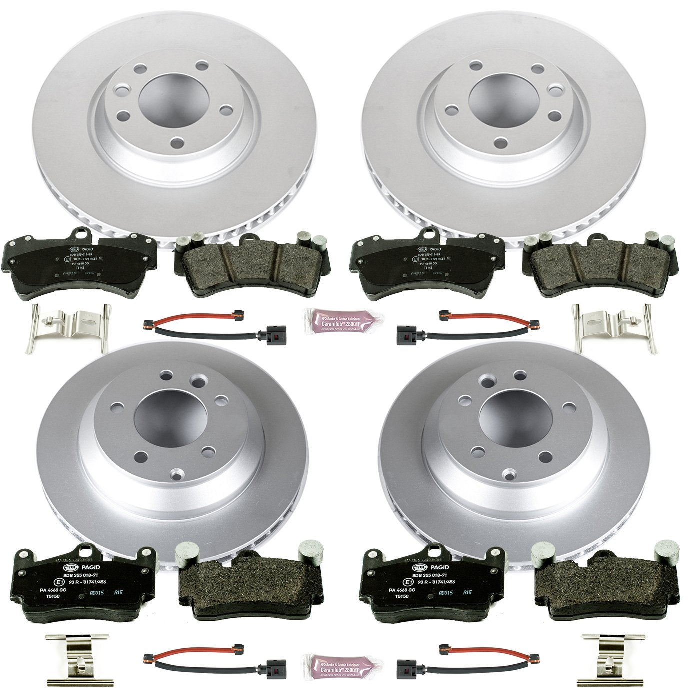 Euro-Stop Power Stop Brake Kit and 2 Front & 2 Rear Sensor Wires