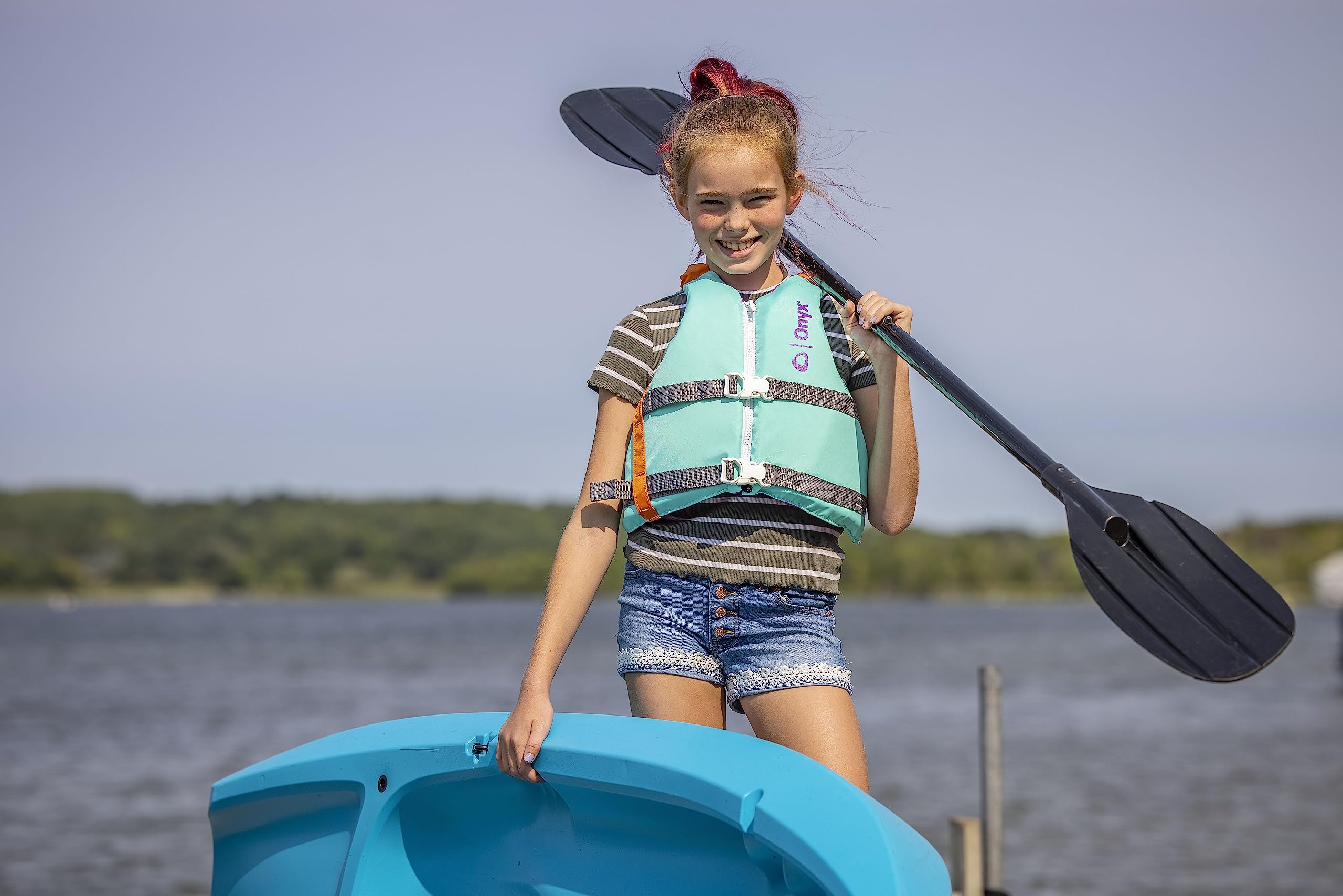 Youth ONYX Paddle Sports Life Jacket, Aqua