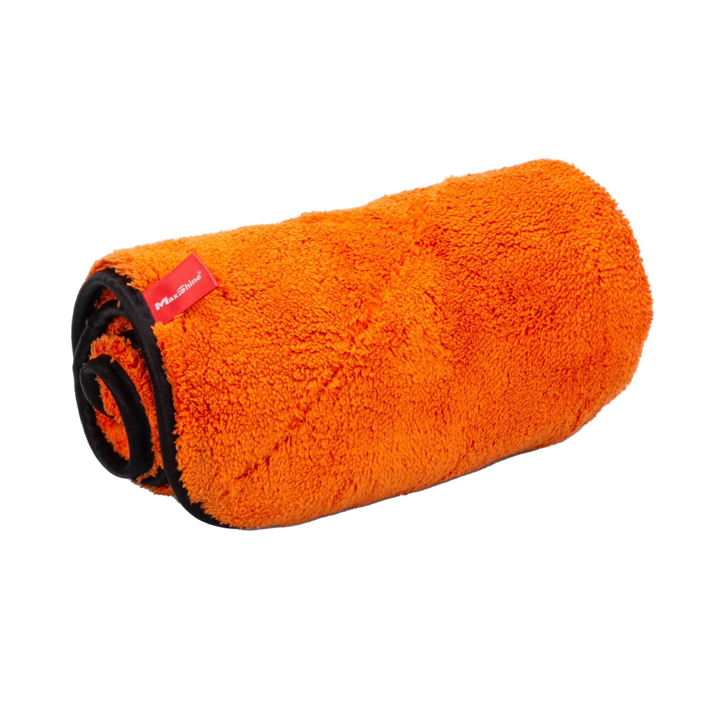 Ultimate Maxshine 16" x 16" Crazy Orange Microfiber Towel (1000GSM) – Ultra-Plush, High-Absorbency Drying Cloth – Scratch-Free for Car Detailing, Cleaning & Polishing