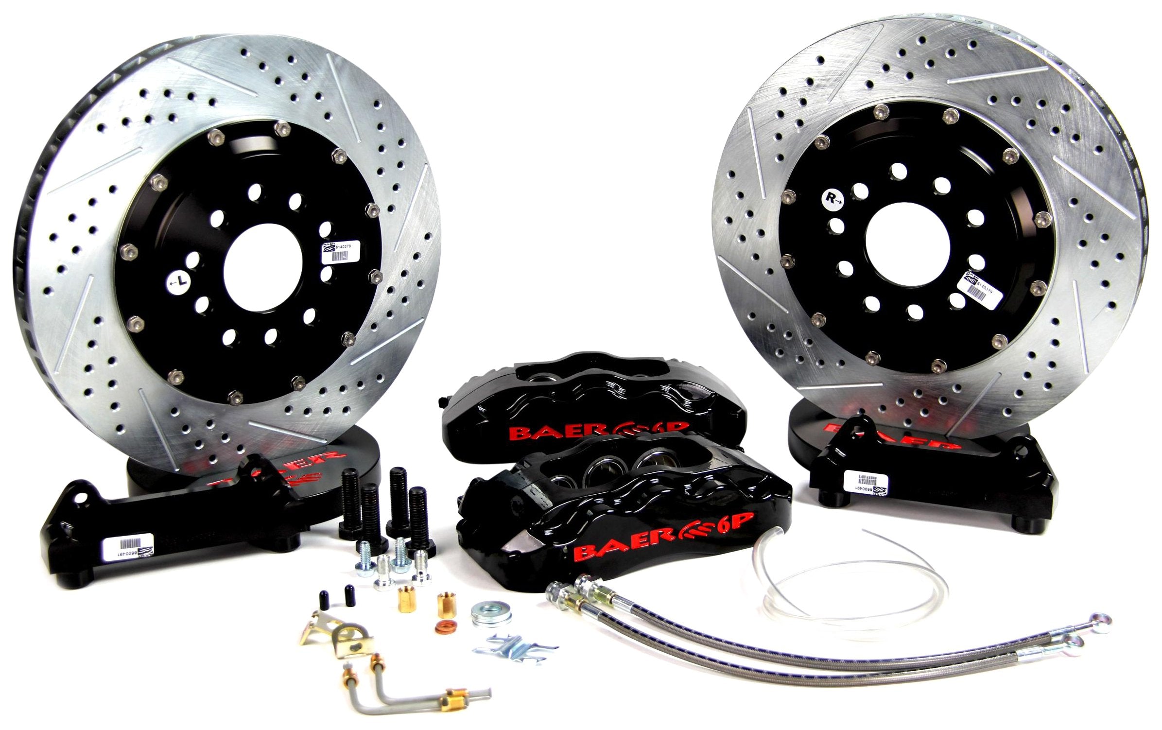 BAER BRAKES Brake System 4851007R-BKCZ (14" Front Pro+ Red 02-05 Impreza), 1 Pack