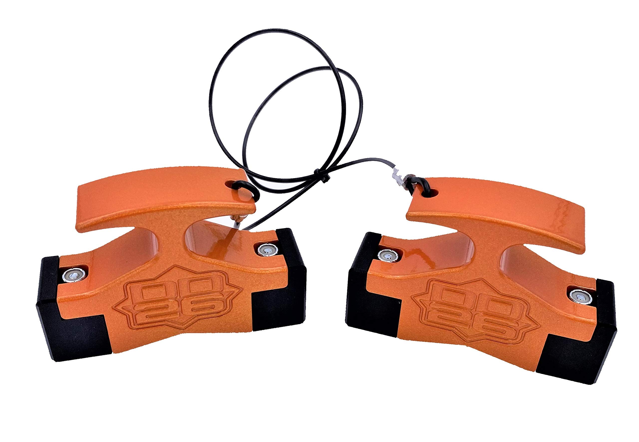 Gen 2 Mean Stop Hydraulic Steering Locks (Comes with .75" Diameter 4" Width Rod Clips) (Orange)