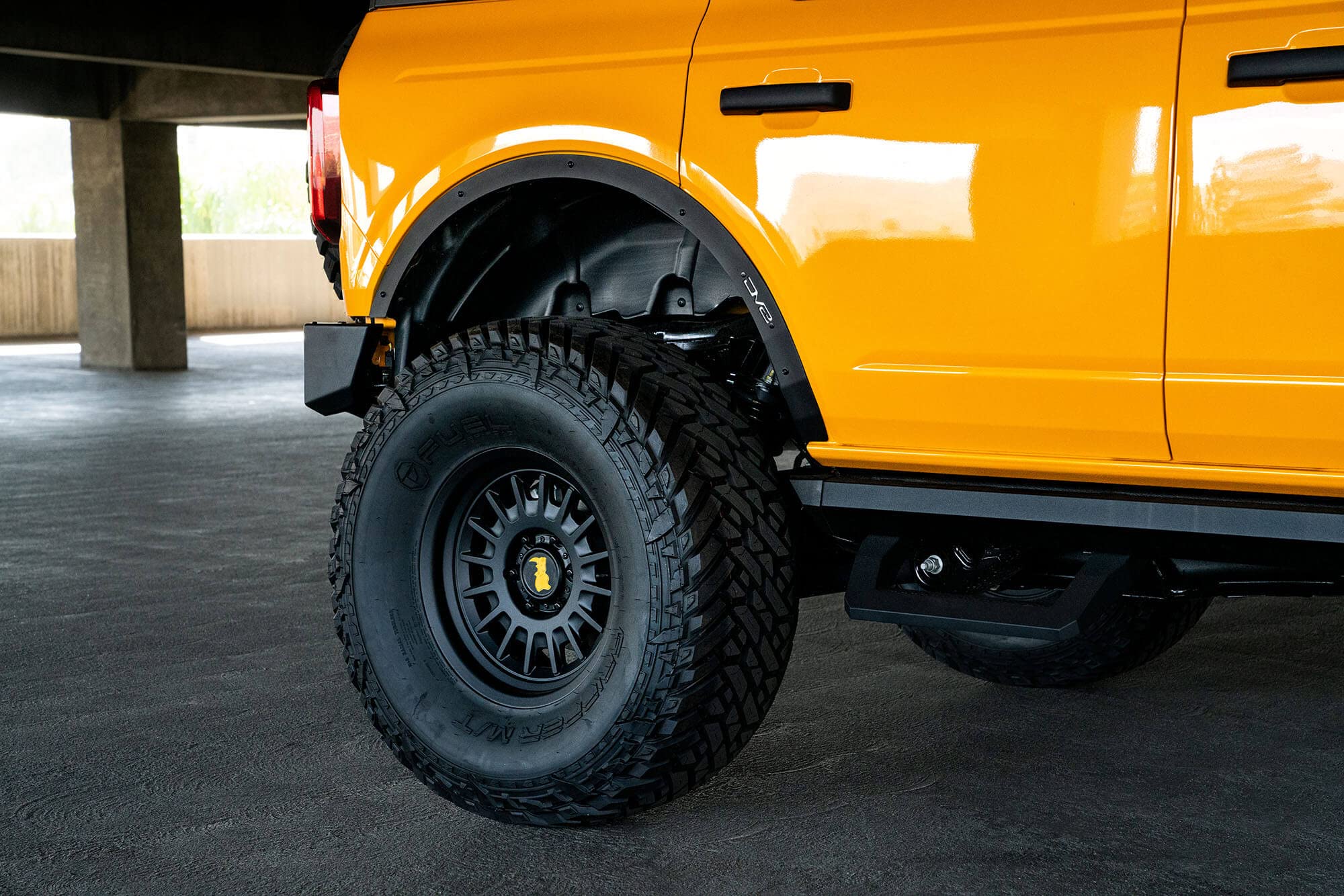 Fender Flare Delete Set DV8 Offroad Compatible with The 2021-2025 Ford Bronco 4 Door | Fender Flare Removal Kit | Set of 4 Front & Rear Fender Deletes | Steel Construction