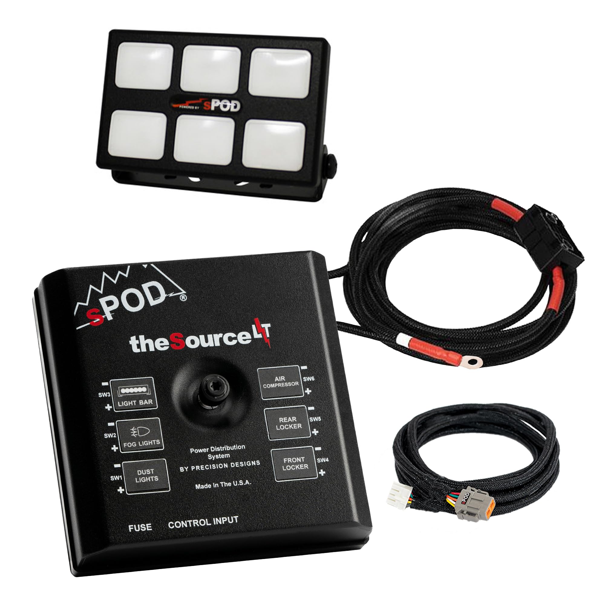 Mini6 w/ SourceLT for Universal w/ 84 Inch Battery Cables sPods