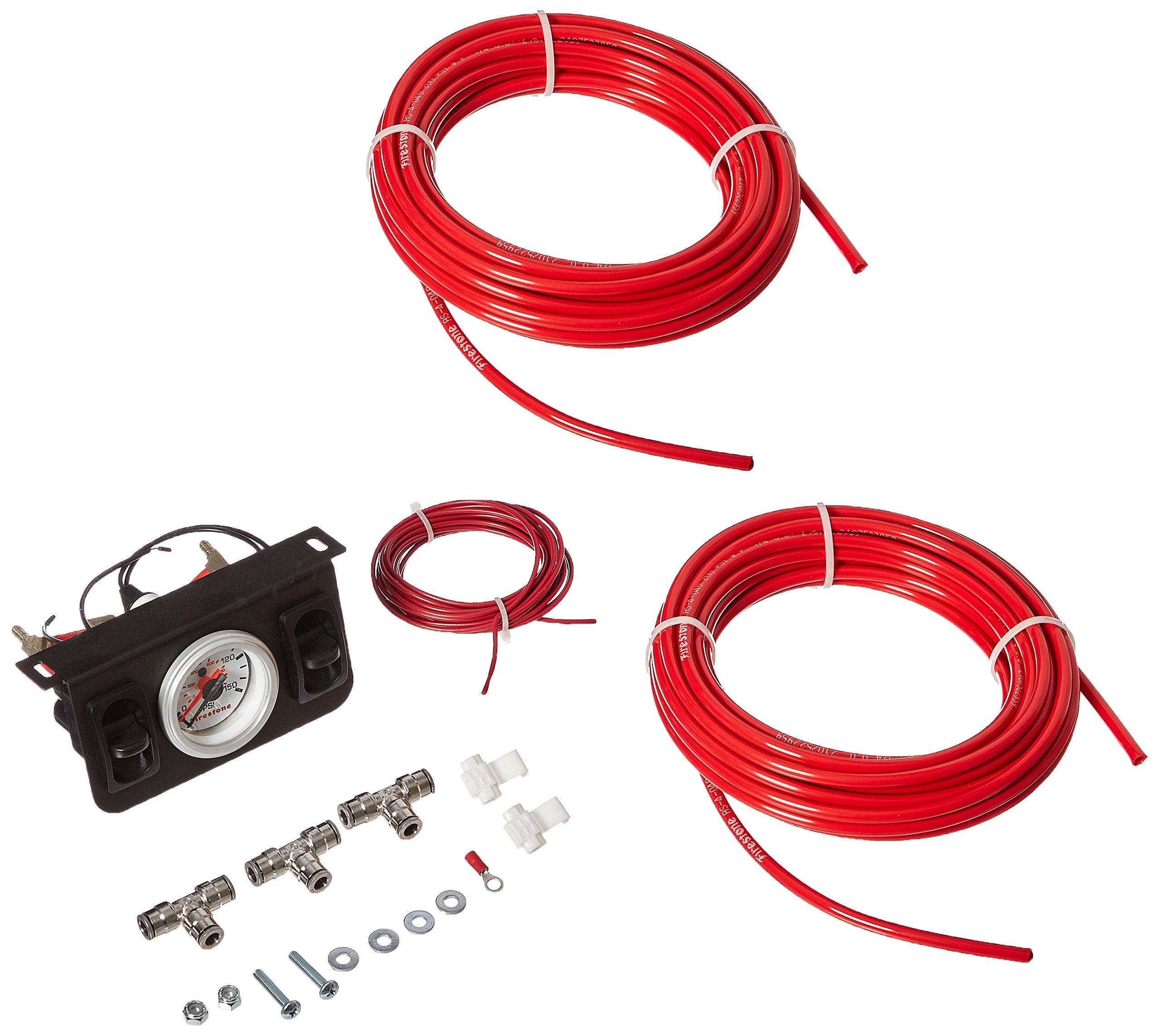 Firestone 2241 Airide Dual Function Spring Control Panel Kit | Pneumatic Metal White Face | Designed in Systems with Tanks | Controls Load Leveling | 0-150 PSI