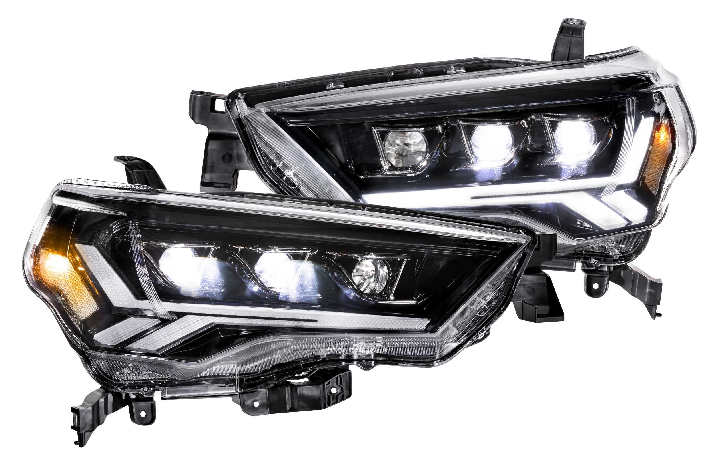 Carbide LED Headlights GTR Lighting Fits 14-20 Toyota 4Runner (Pair/Amber Sidemarker)