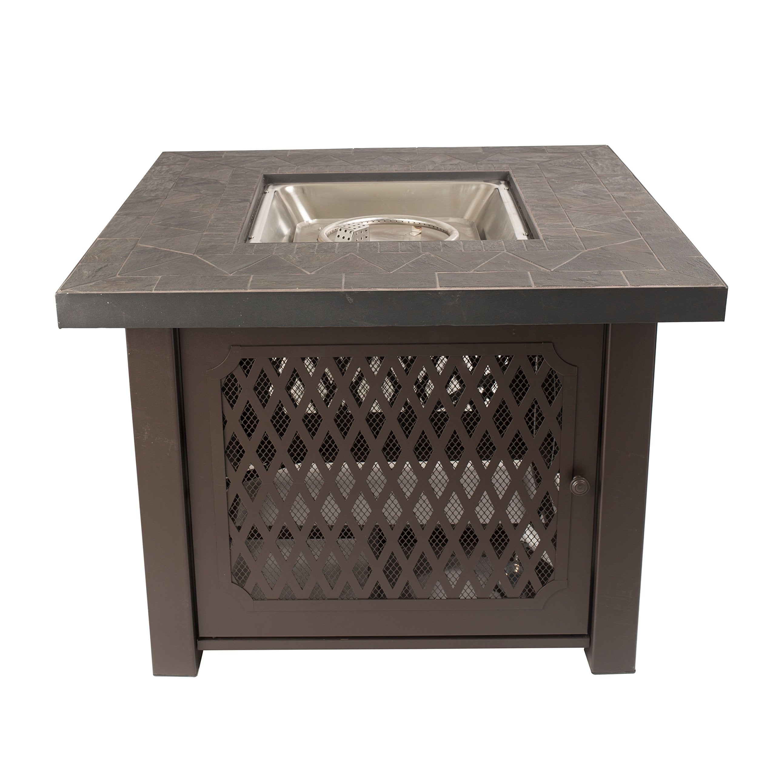 Walden Gas Fire Pit Table Pleasant Hearth OFG828T Propane