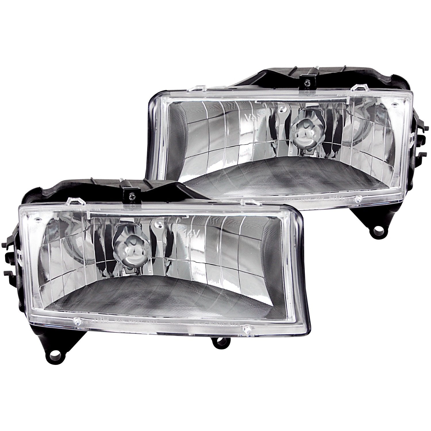 Dodge Dakota/Durango Anzo USA 111021 Crystal Chrome Headlight Assembly - (Sold in Pairs)