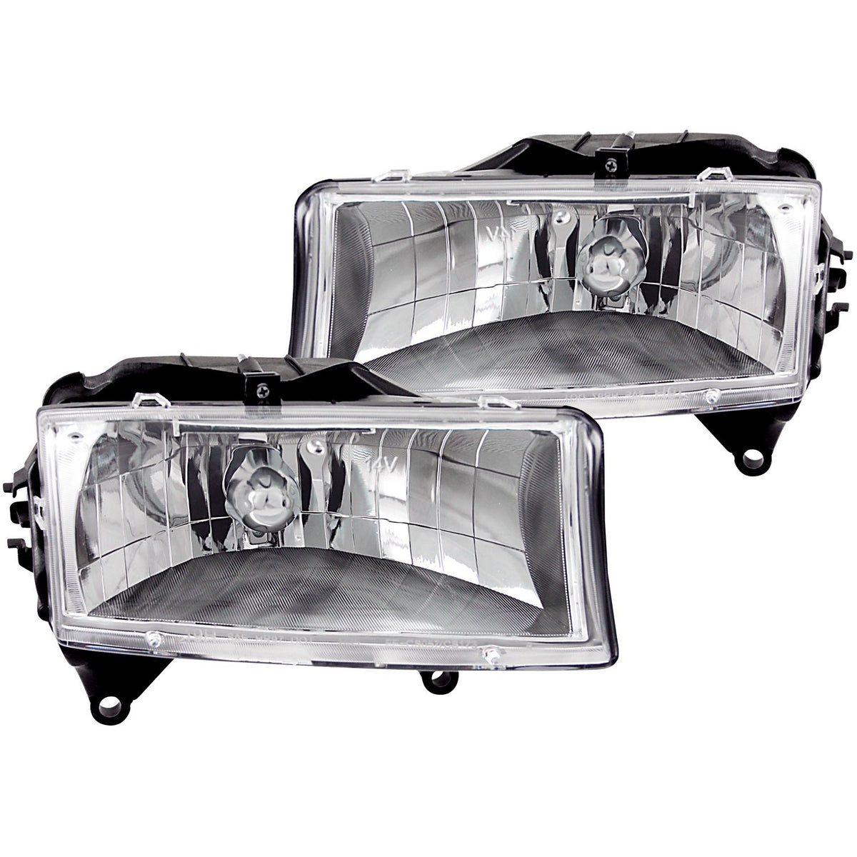 Dodge Dakota/Durango Anzo USA 111021 Crystal Chrome Headlight Assembly - (Sold in Pairs)