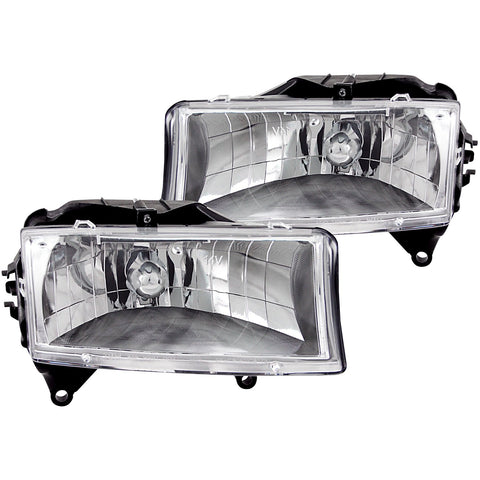 Dodge Dakota/Durango Anzo USA 111021 Crystal Chrome Headlight Assembly - (Sold in Pairs)